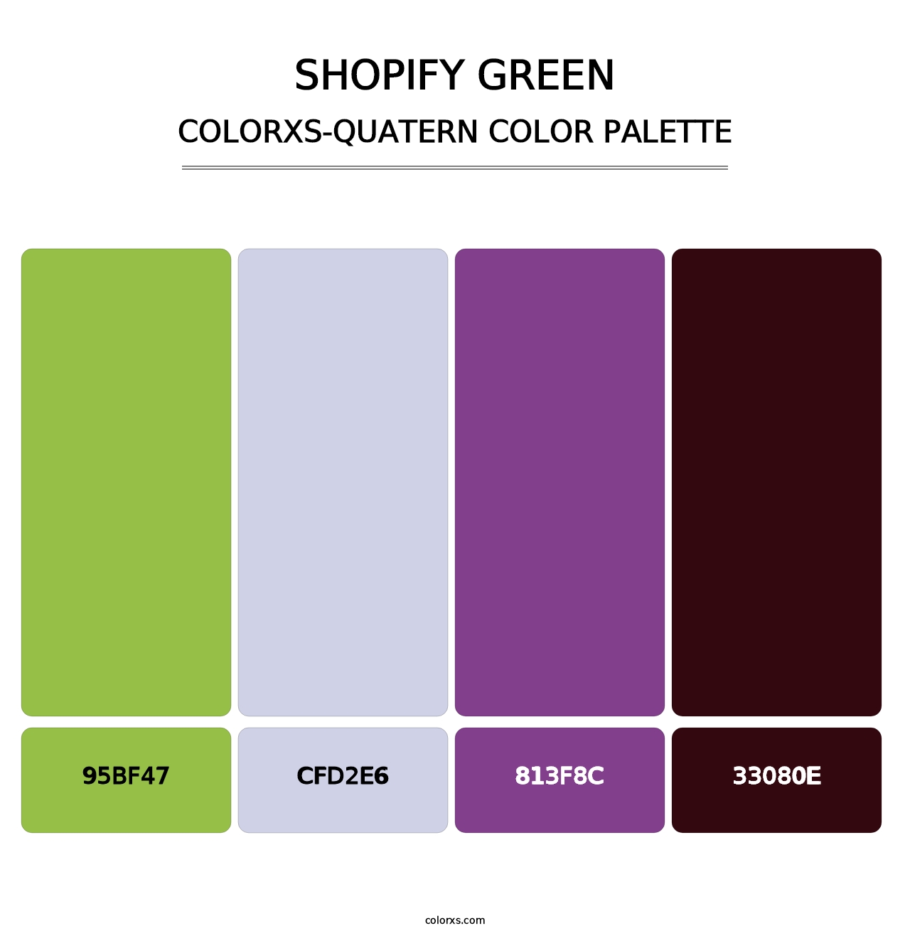 Shopify Green - Colorxs Quatern Palette