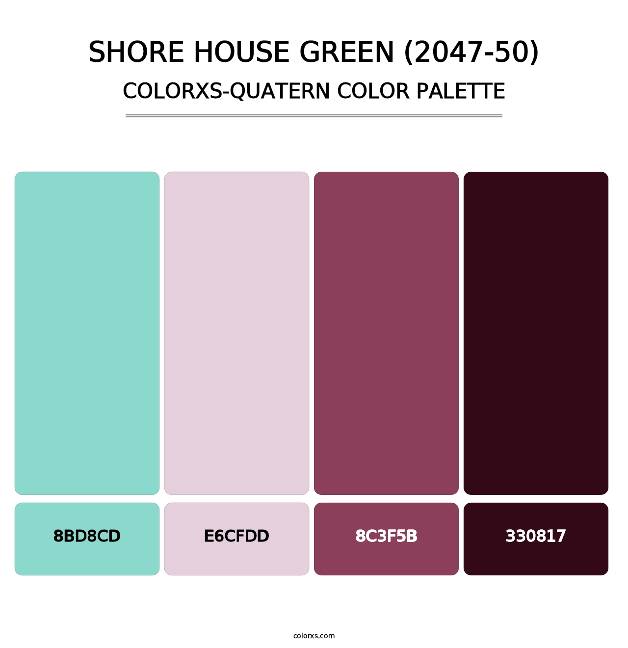Shore House Green (2047-50) - Colorxs Quatern Palette