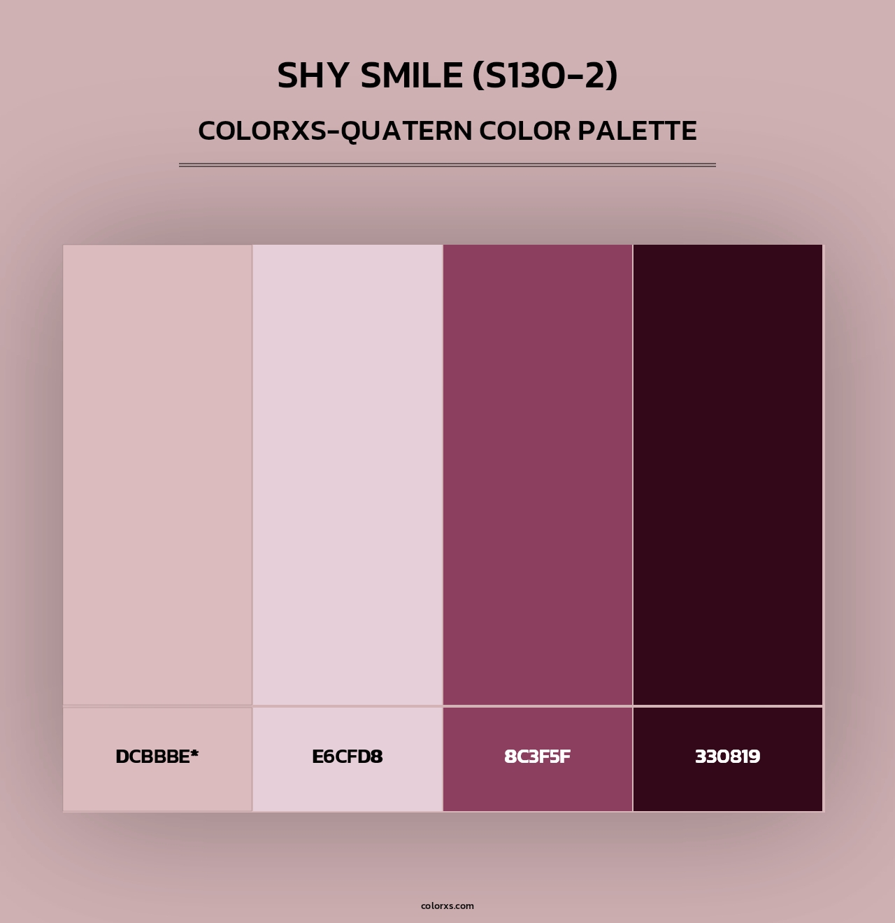 Shy Smile (S130-2) - Colorxs Quad Palette