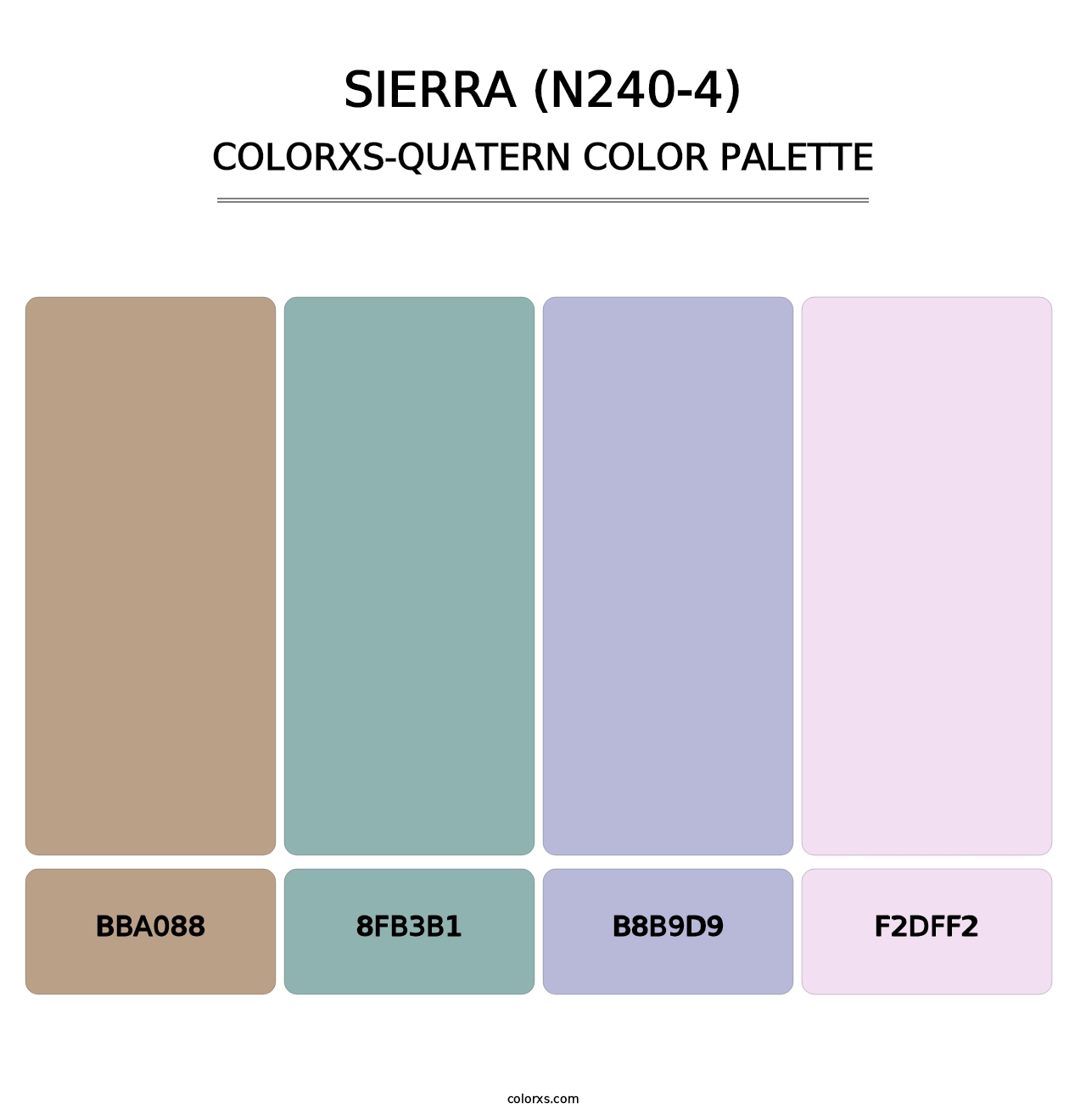 Sierra (N240-4) - Colorxs Quatern Palette