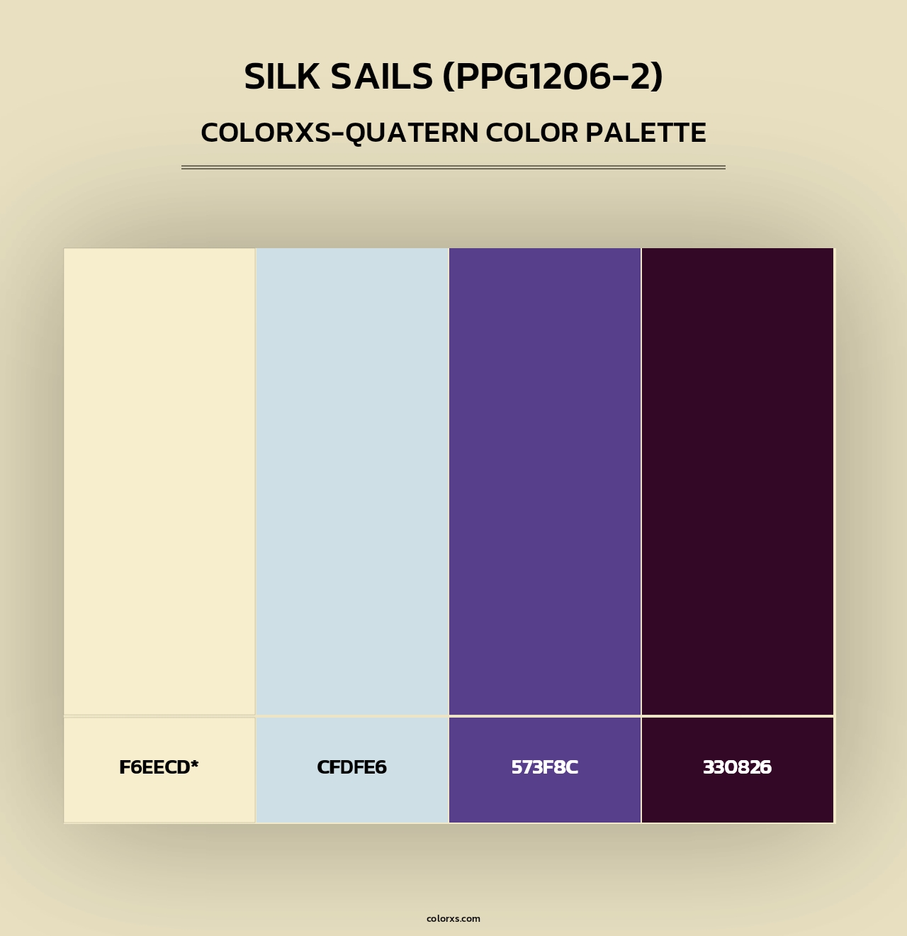 Silk Sails (PPG1206-2) - Colorxs Quad Palette