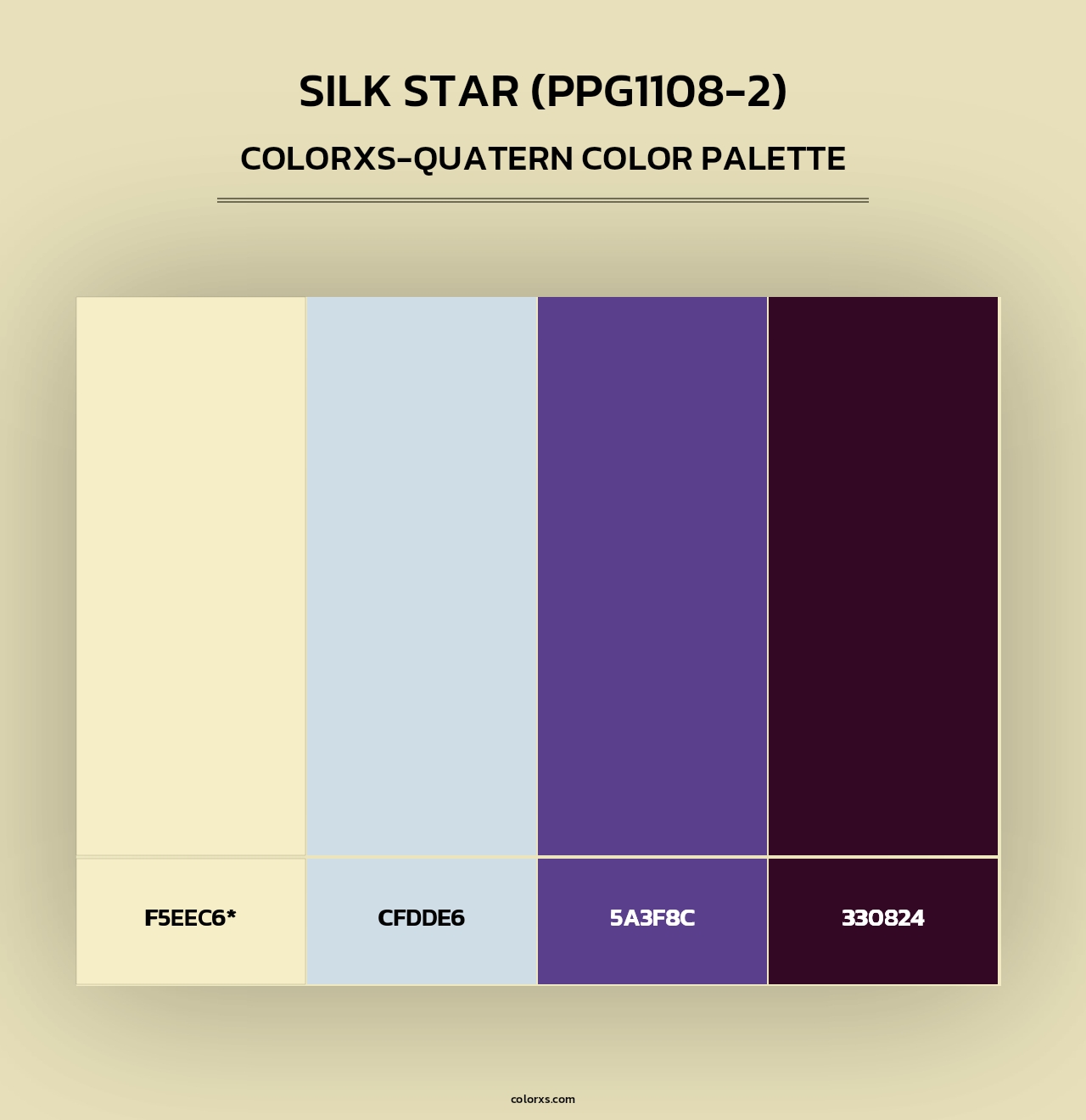 Silk Star (PPG1108-2) - Colorxs Quad Palette
