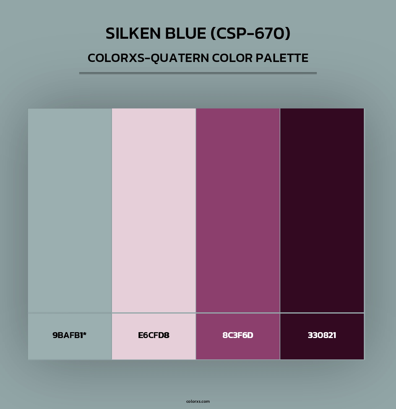 Silken Blue (CSP-670) - Colorxs Quad Palette