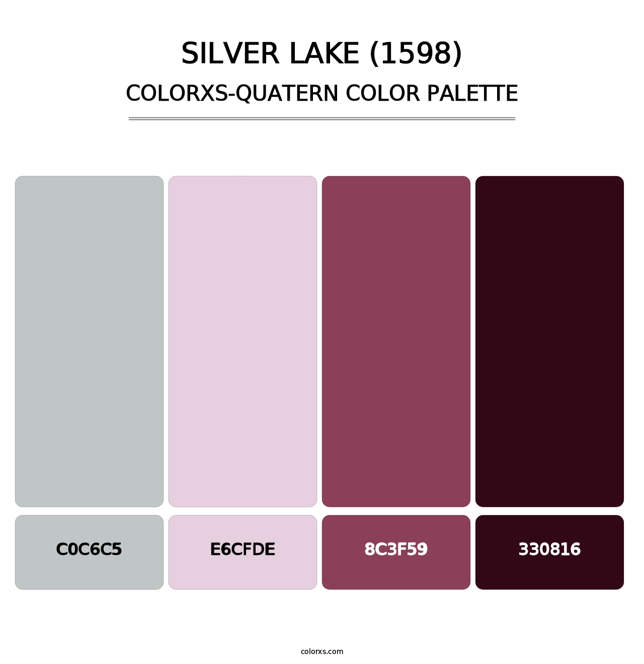 Silver Lake (1598) - Colorxs Quatern Palette