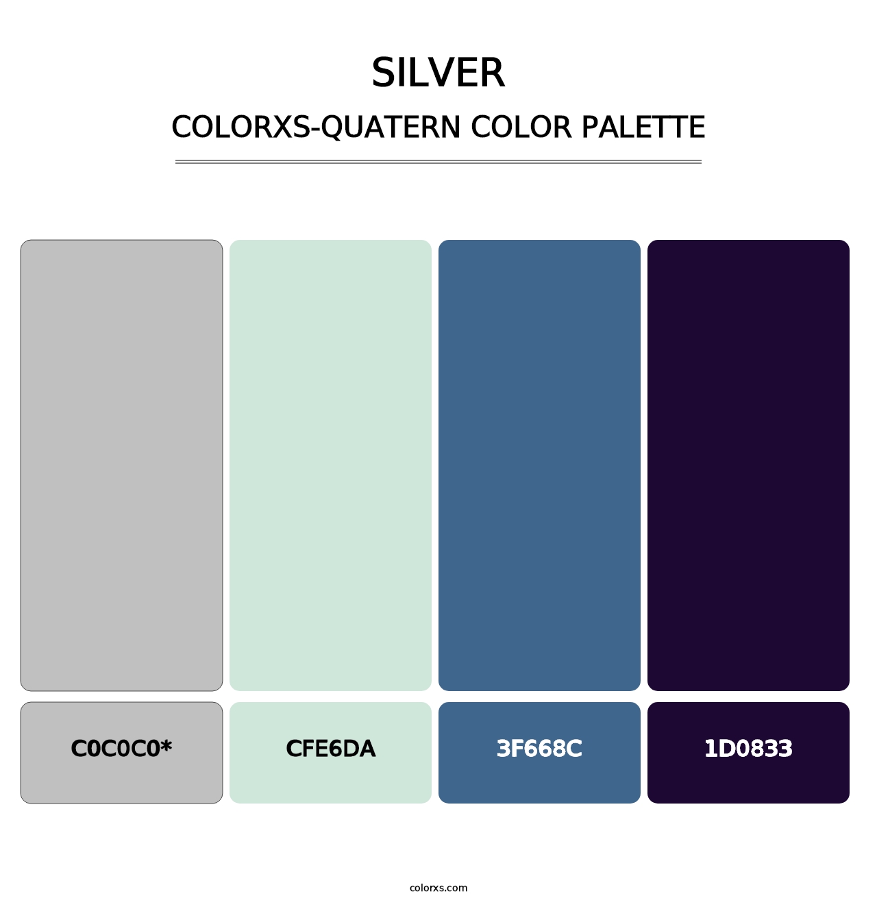Silver - Colorxs Quatern Palette