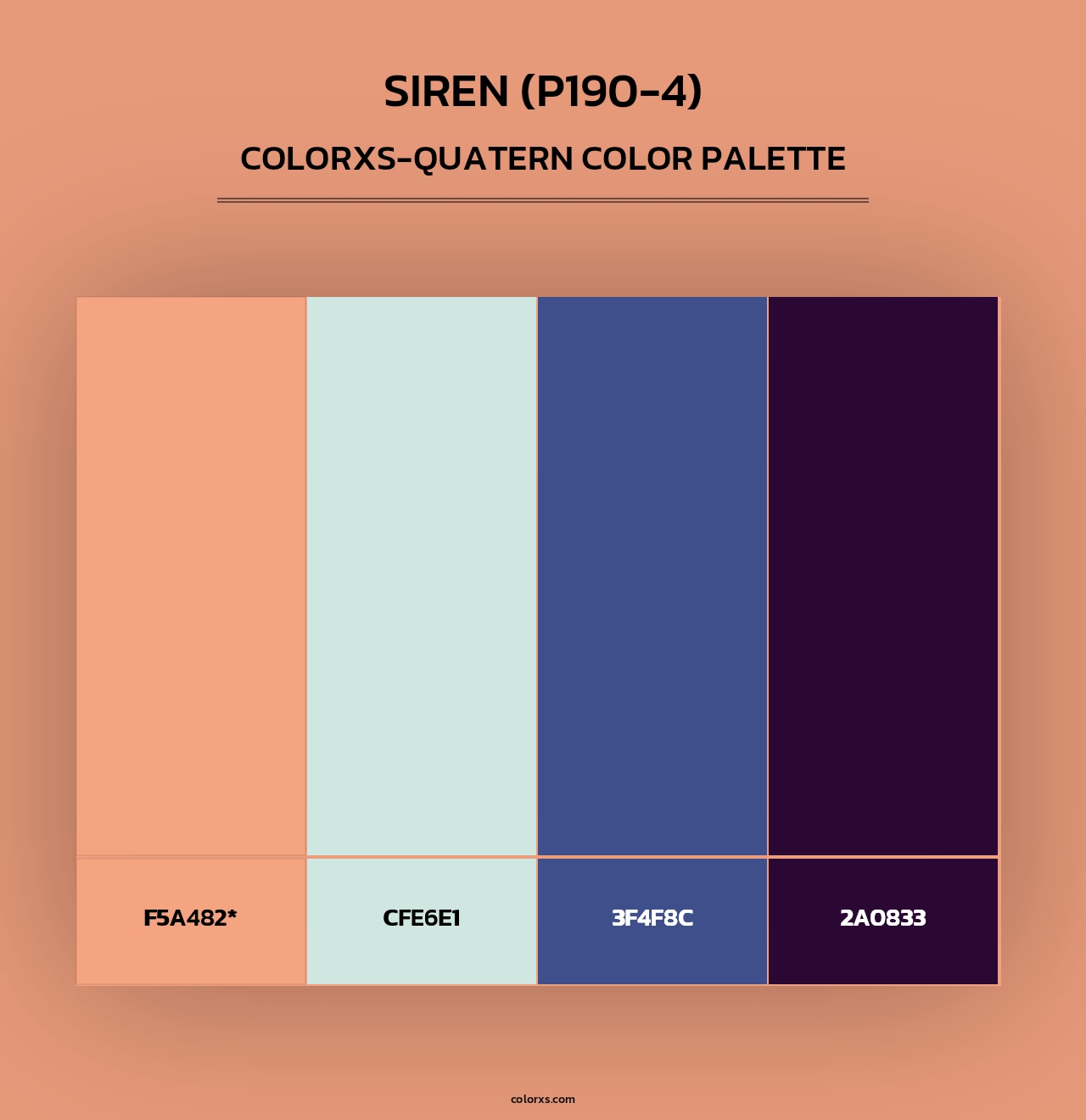 Siren (P190-4) - Colorxs Quad Palette