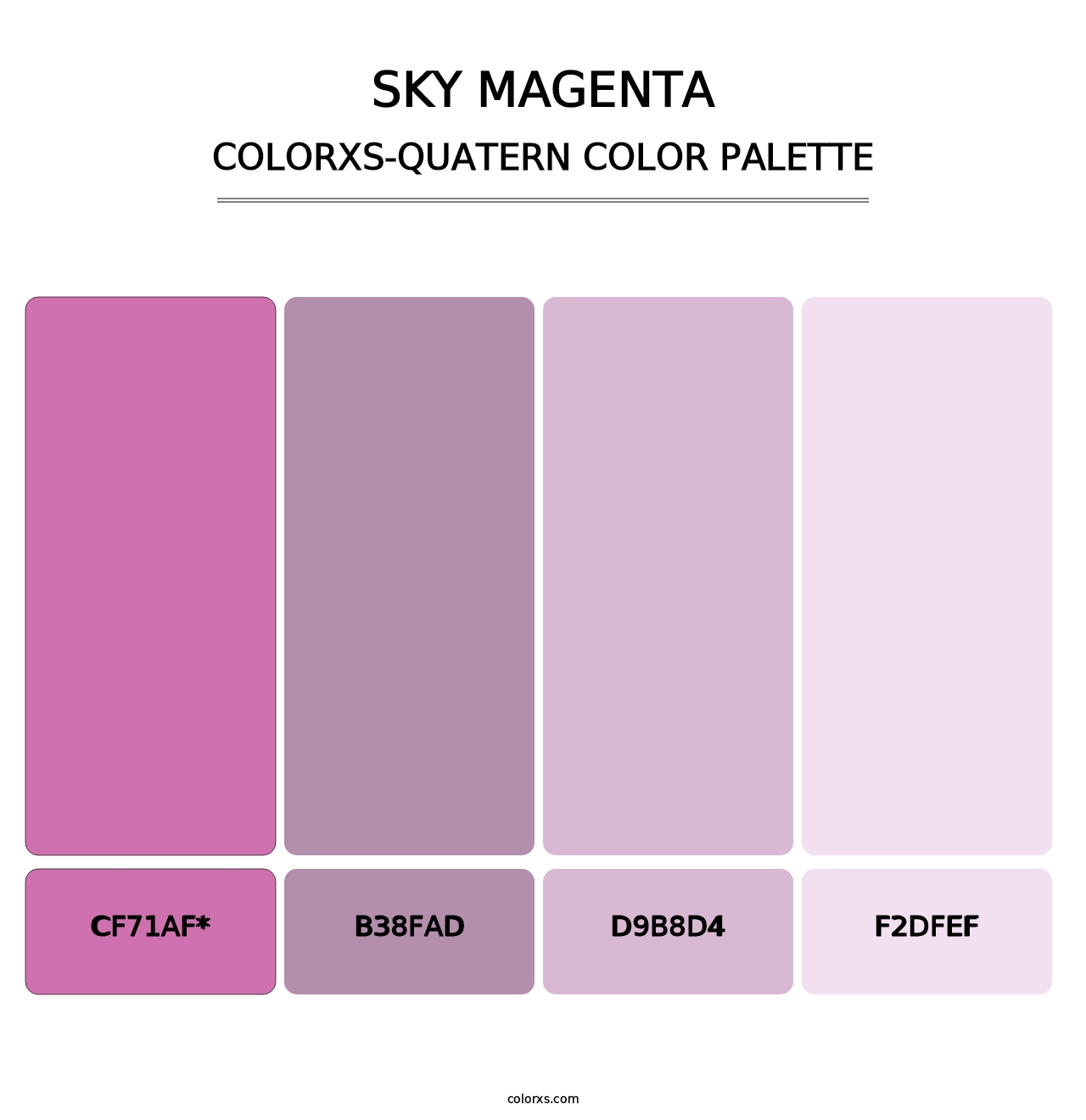 Sky Magenta - Colorxs Quatern Palette
