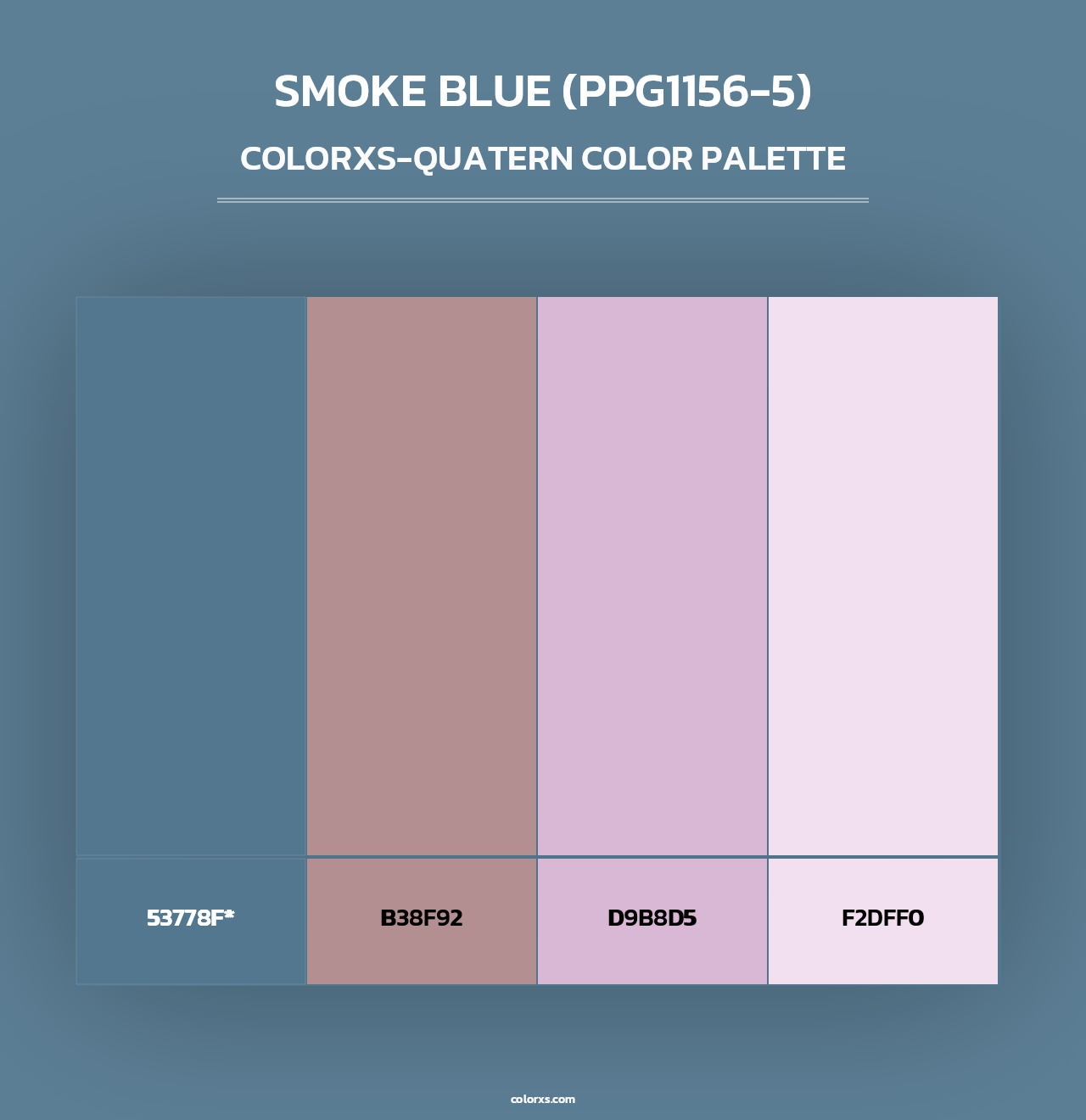 Smoke Blue (PPG1156-5) - Colorxs Quad Palette