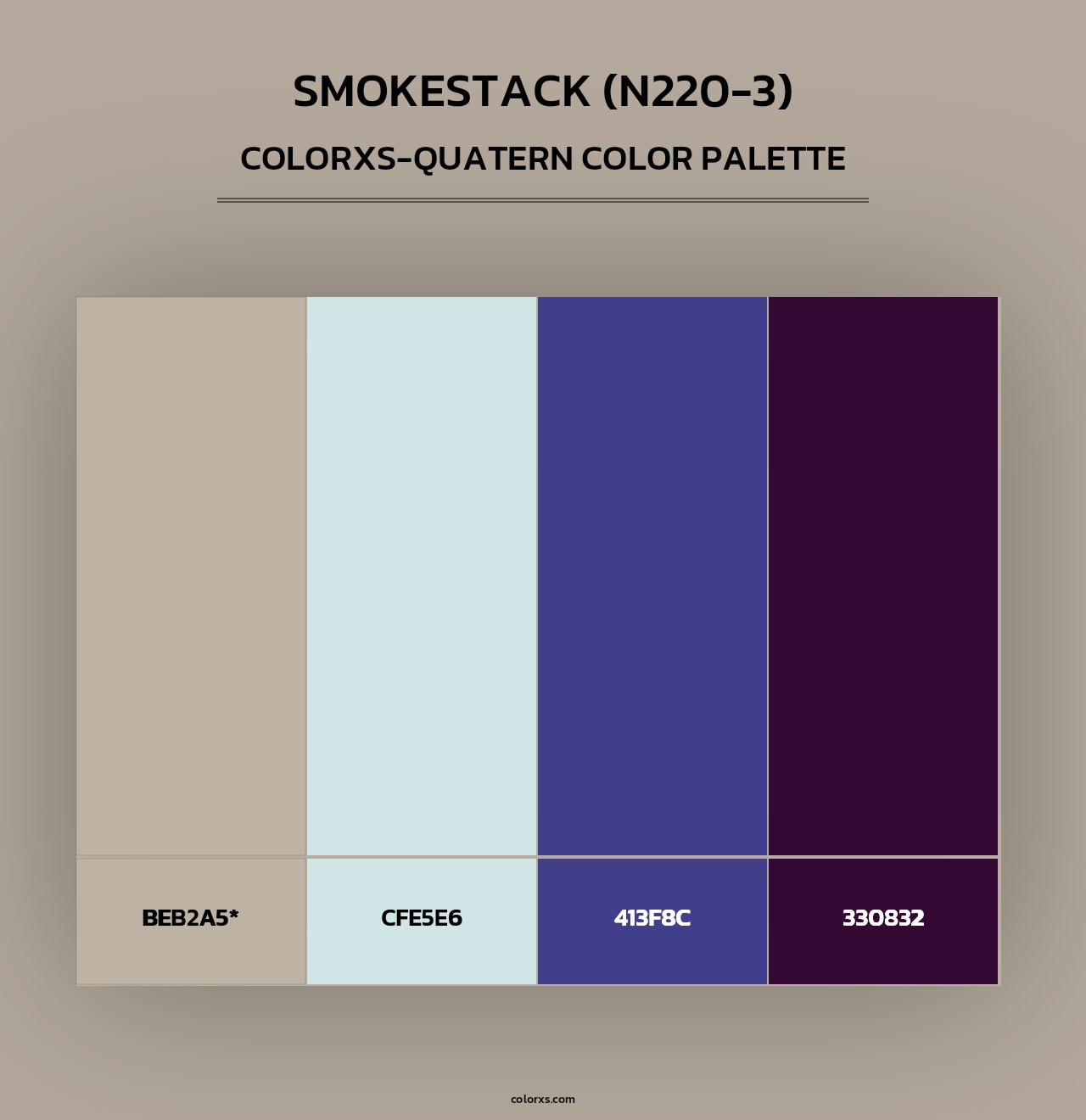 Smokestack (N220-3) - Colorxs Quad Palette
