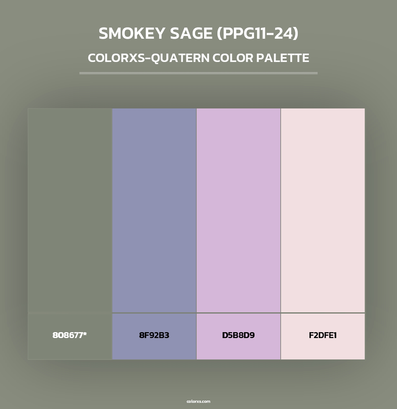 Smokey Sage (PPG11-24) - Colorxs Quad Palette