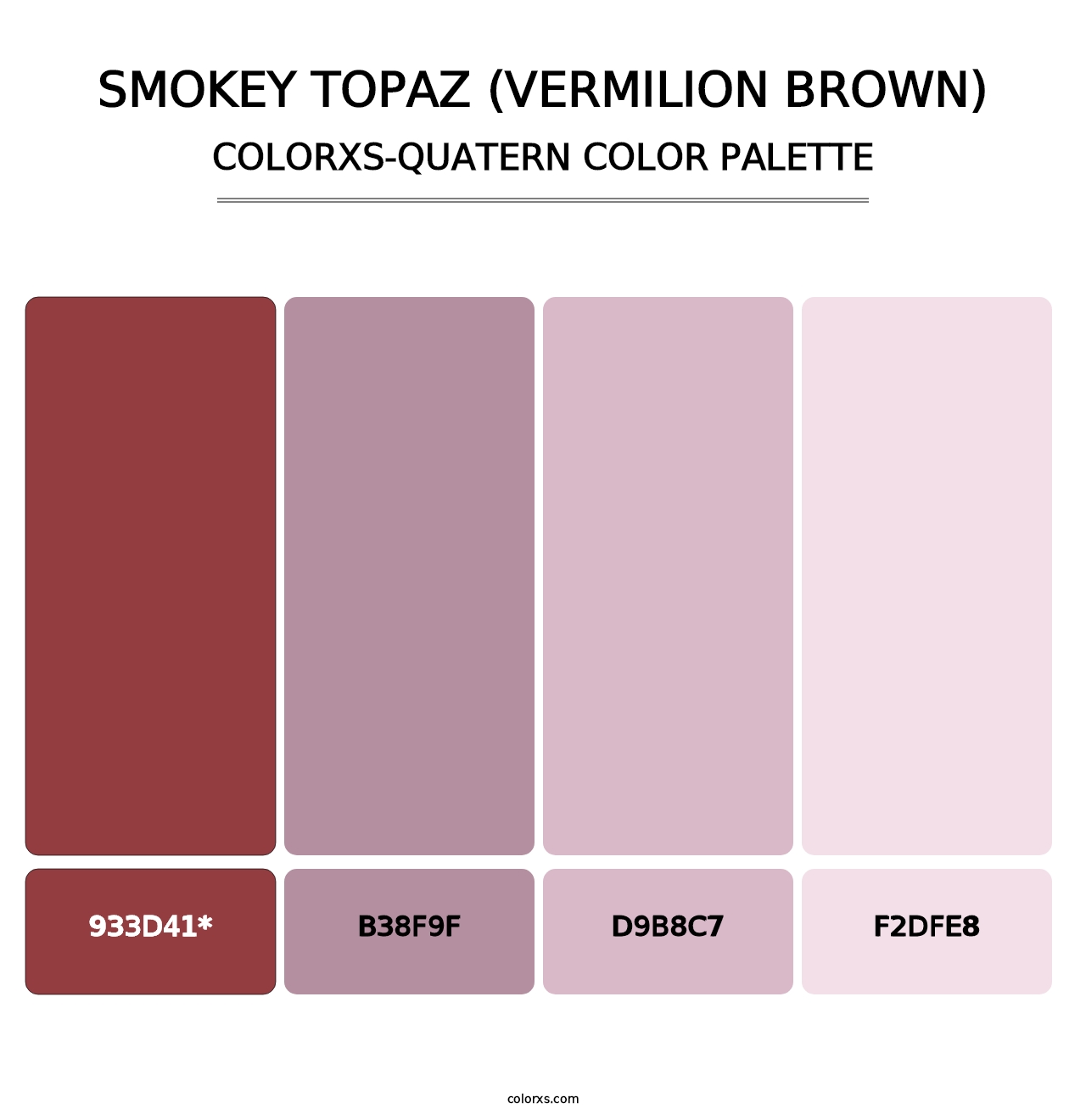 Smokey Topaz (Vermilion Brown) - Colorxs Quatern Palette