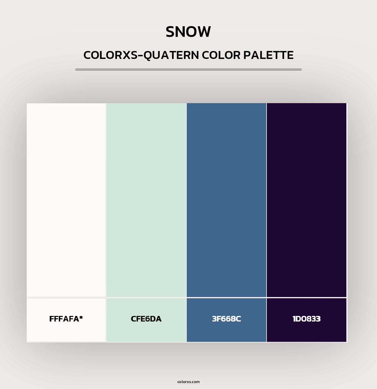 Snow - Colorxs Quad Palette