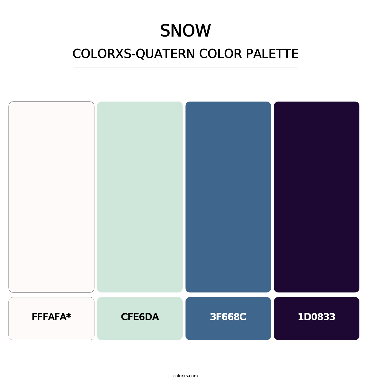 Snow - Colorxs Quatern Palette