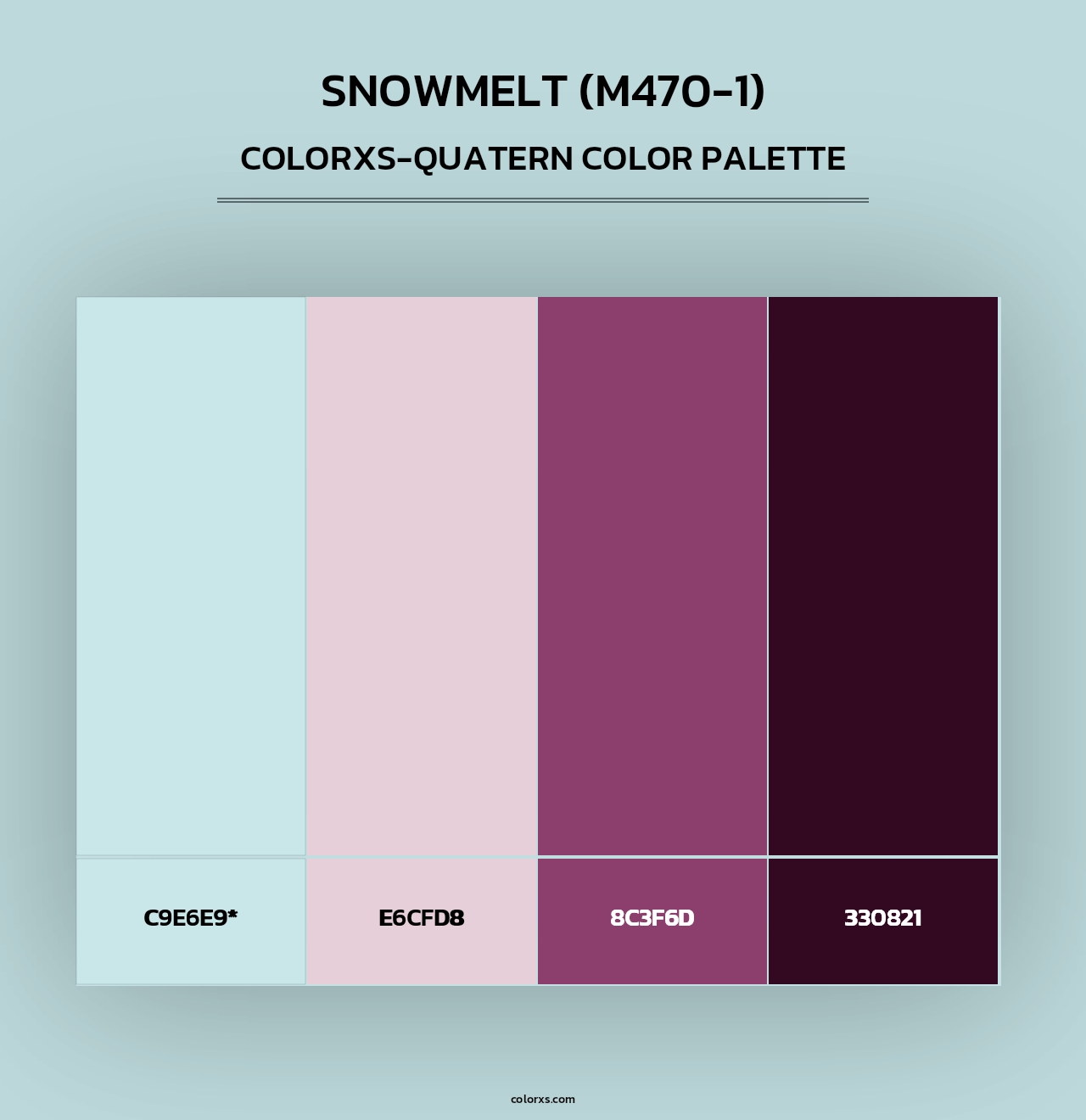 Snowmelt (M470-1) - Colorxs Quad Palette