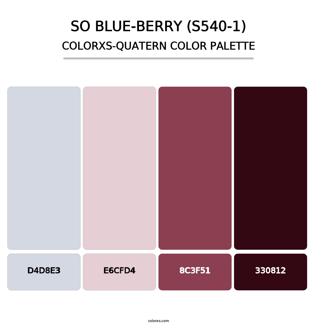 So Blue-Berry (S540-1) - Colorxs Quatern Palette