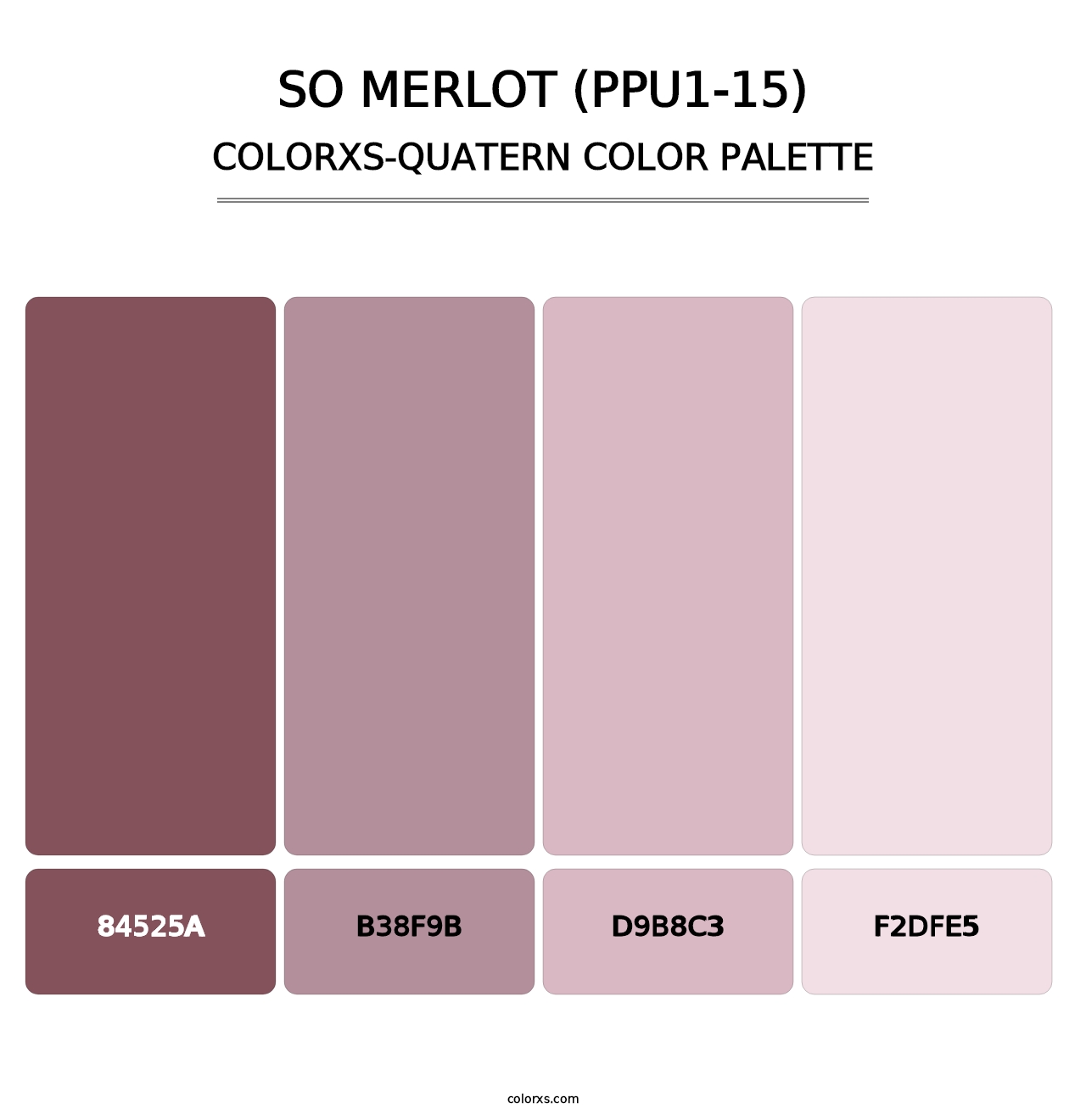 So Merlot (PPU1-15) - Colorxs Quatern Palette