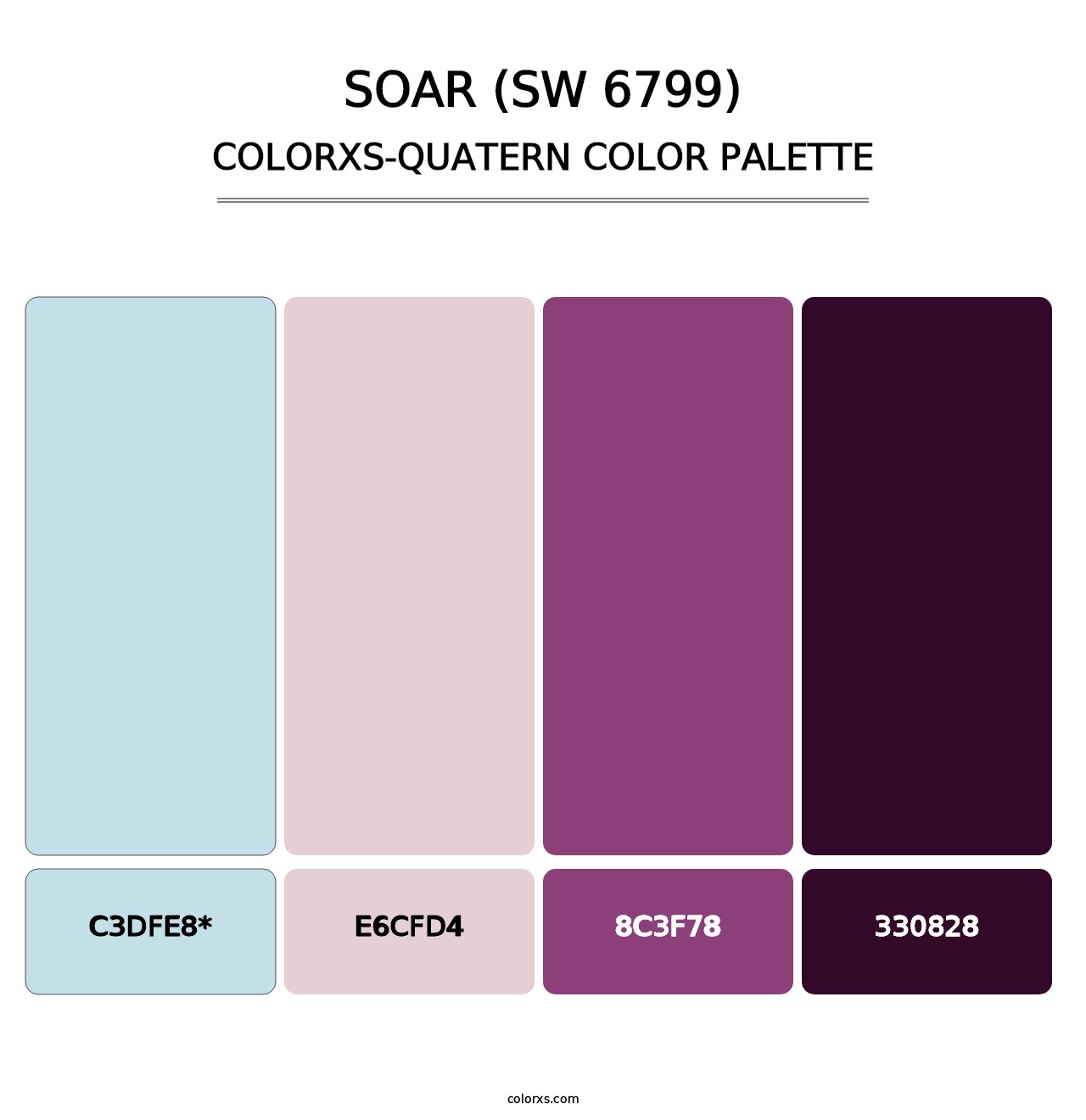 Soar (SW 6799) - Colorxs Quatern Palette