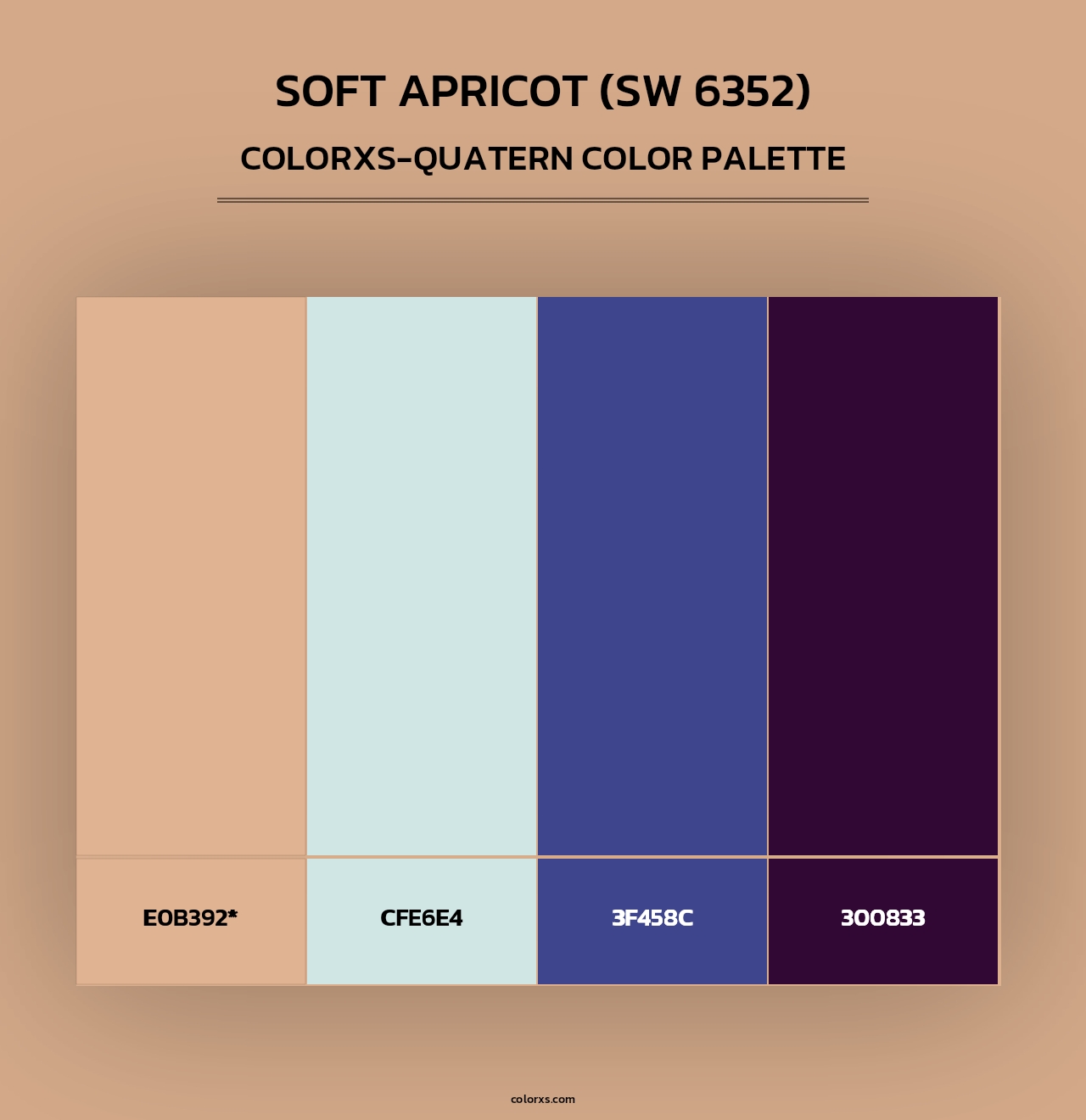 Soft Apricot (SW 6352) - Colorxs Quad Palette