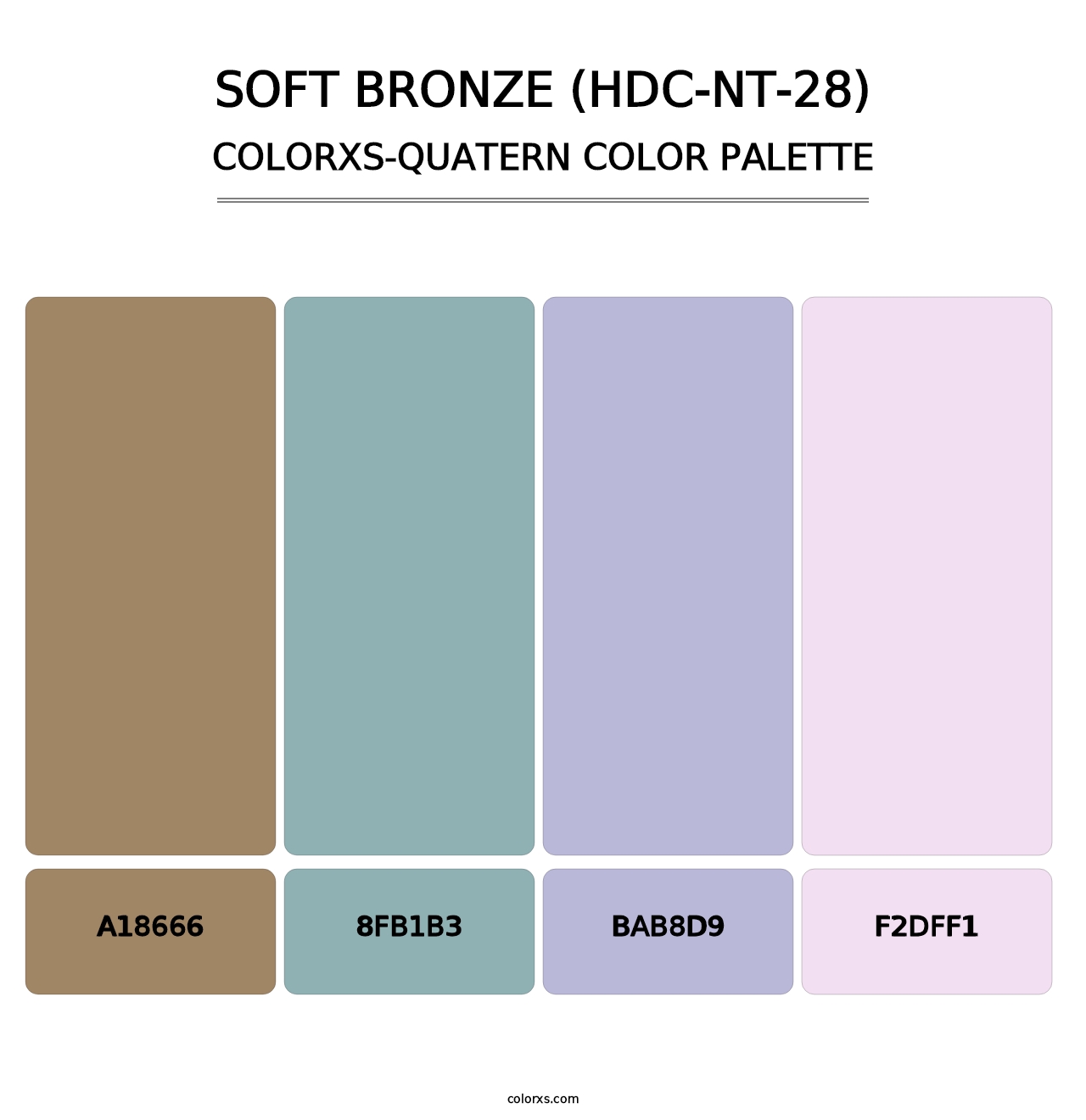 Soft Bronze (HDC-NT-28) - Colorxs Quatern Palette