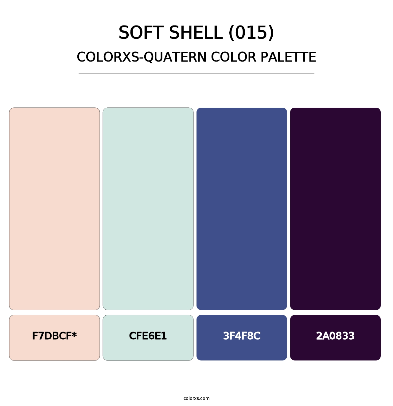 Soft Shell (015) - Colorxs Quatern Palette