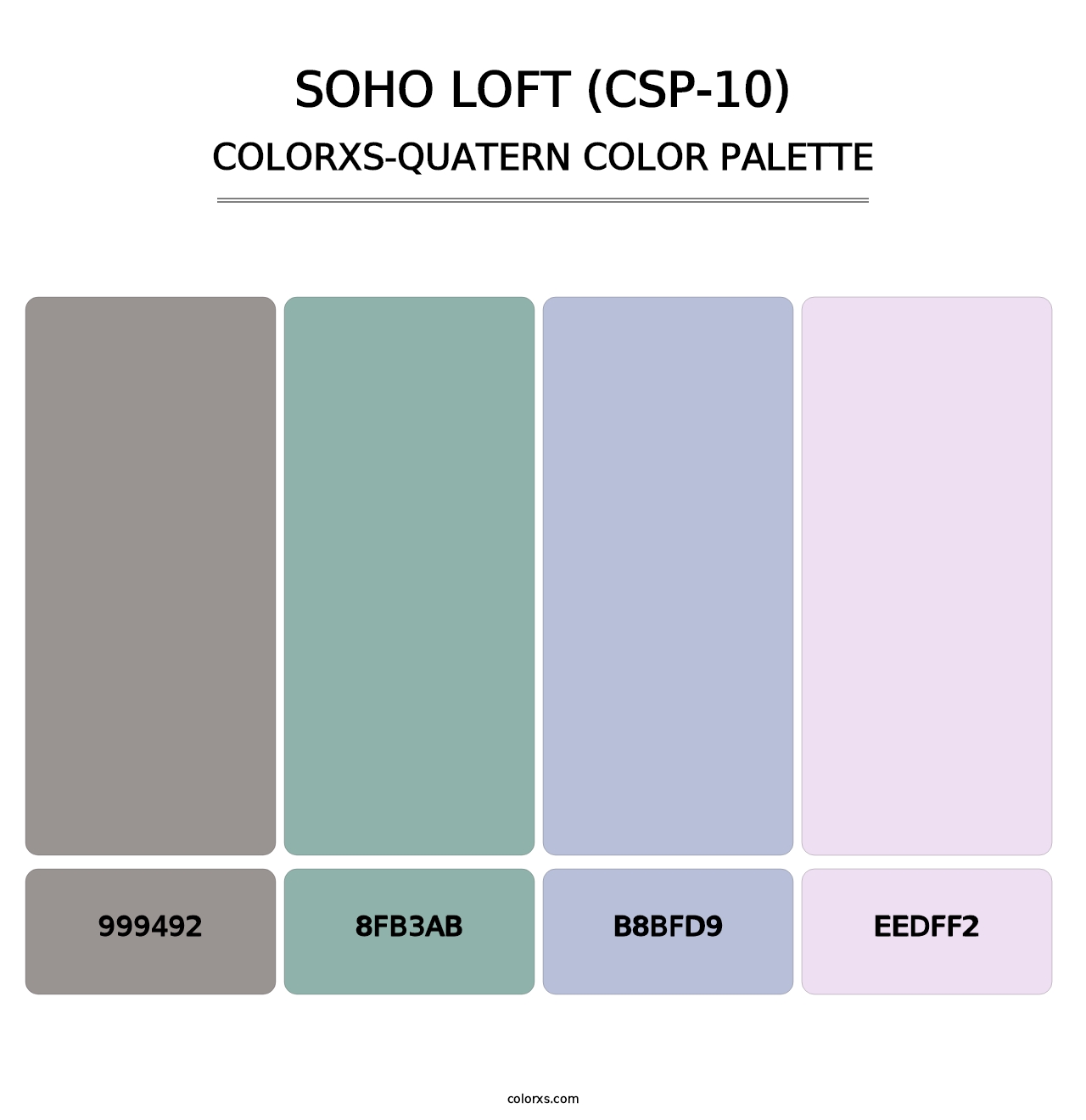 Soho Loft (CSP-10) - Colorxs Quatern Palette