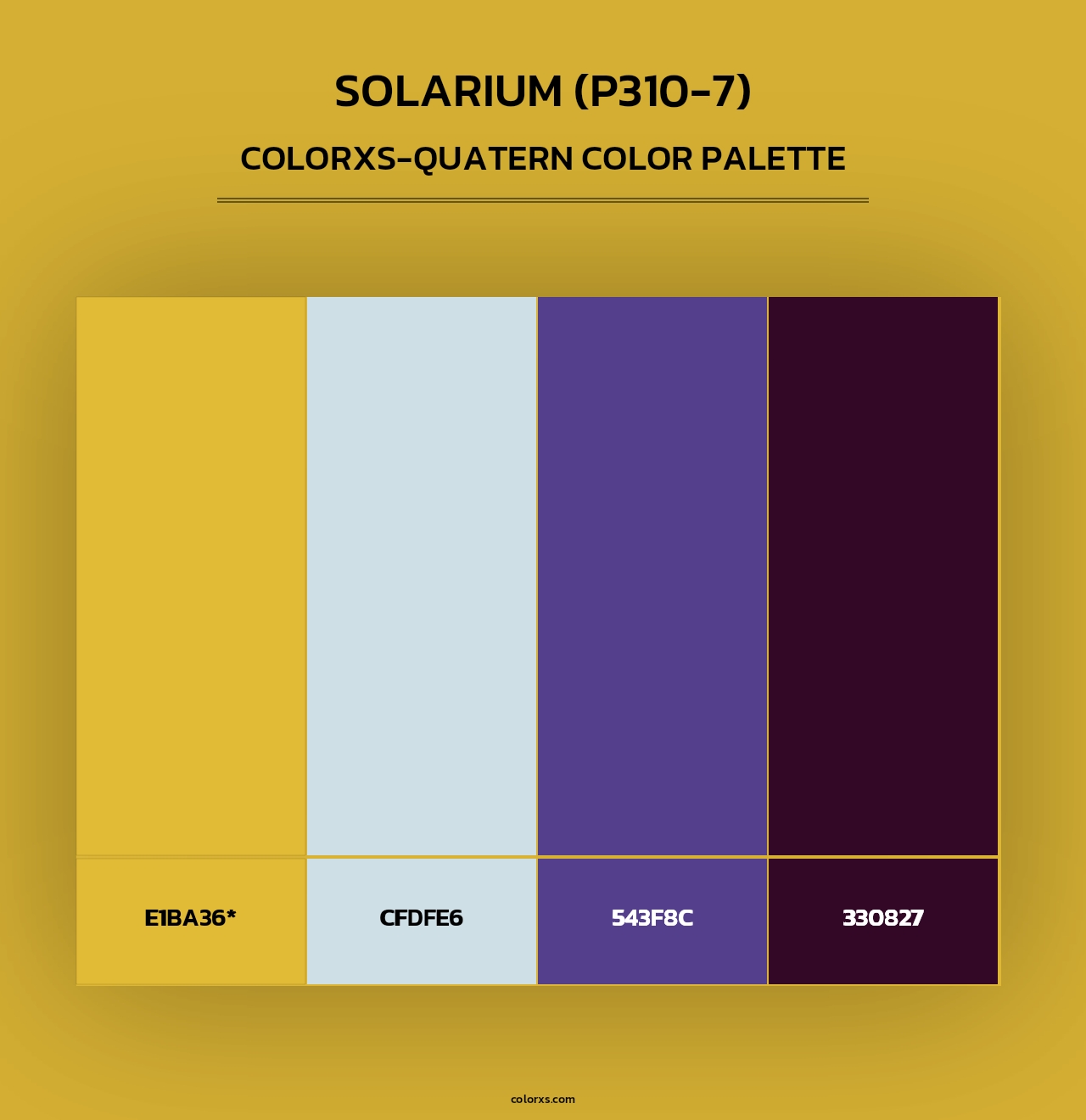 Solarium (P310-7) - Colorxs Quad Palette