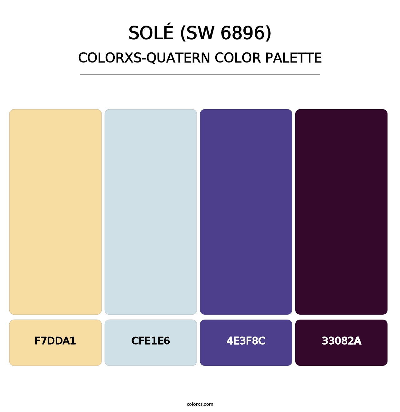 Solé (SW 6896) - Colorxs Quatern Palette