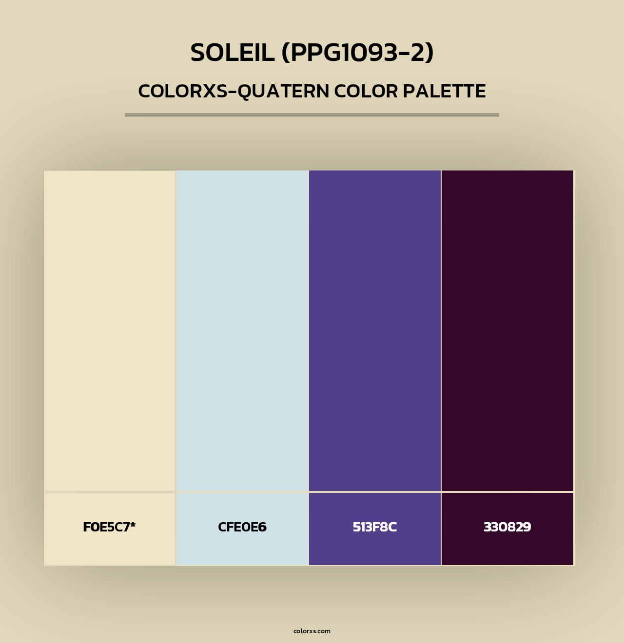 Soleil (PPG1093-2) - Colorxs Quad Palette