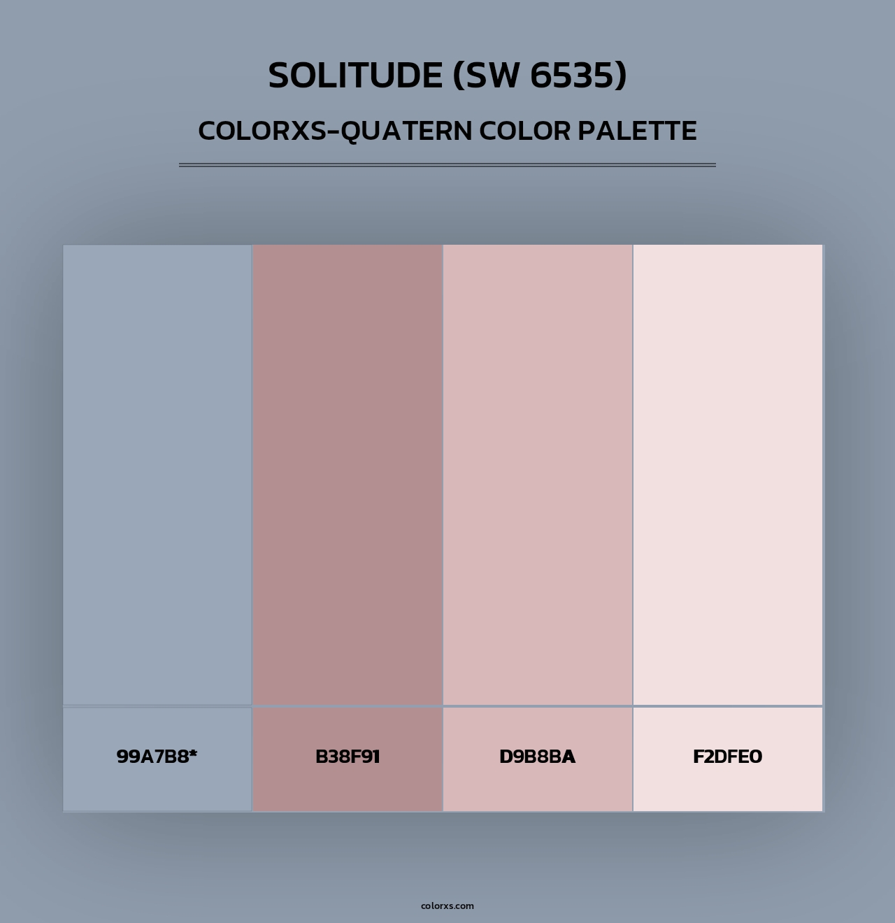 Solitude (SW 6535) - Colorxs Quad Palette