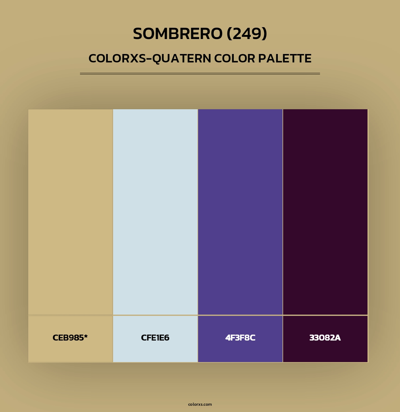 Sombrero (249) - Colorxs Quad Palette