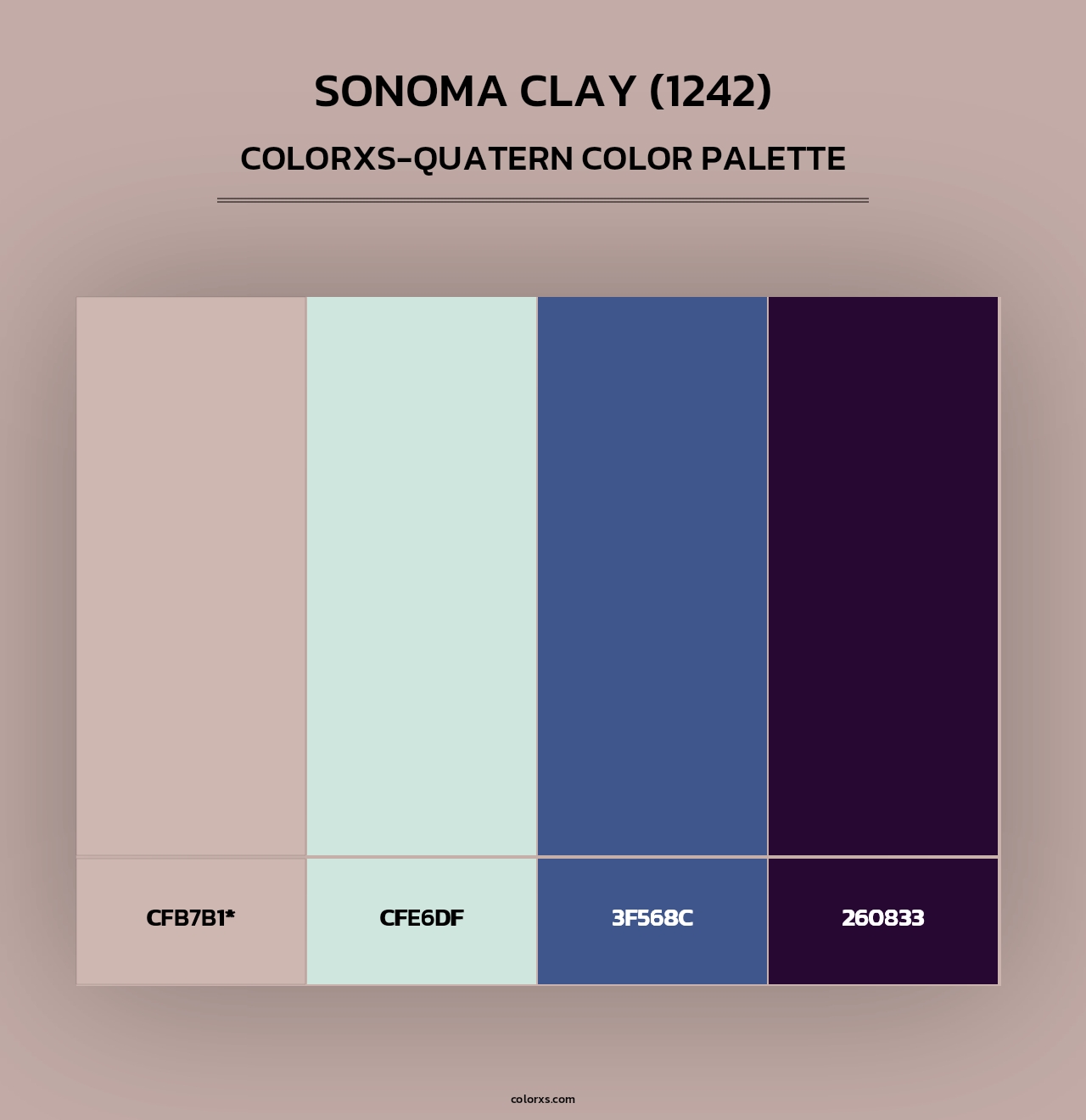Sonoma Clay (1242) - Colorxs Quad Palette