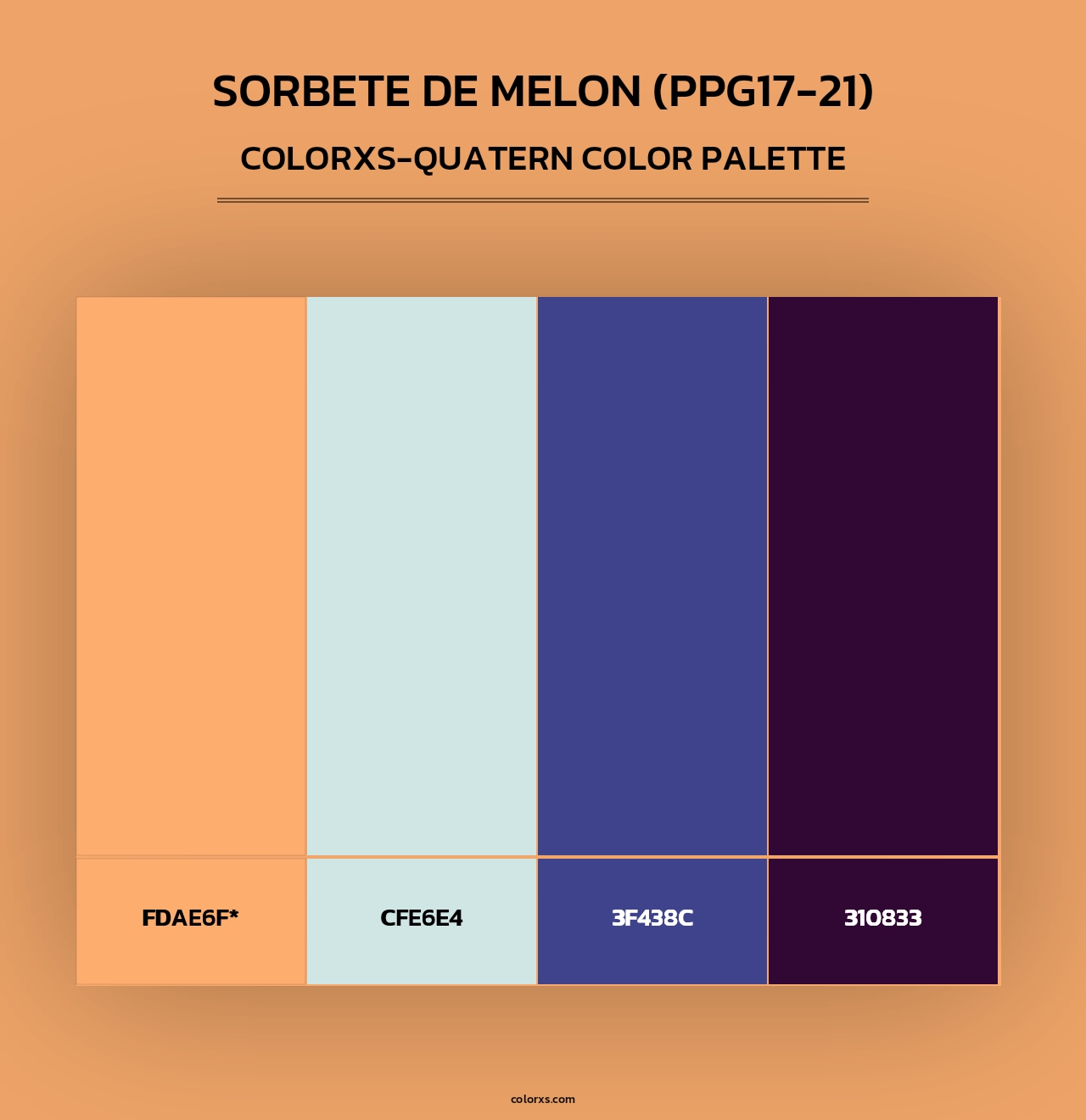 Sorbete De Melon (PPG17-21) - Colorxs Quad Palette
