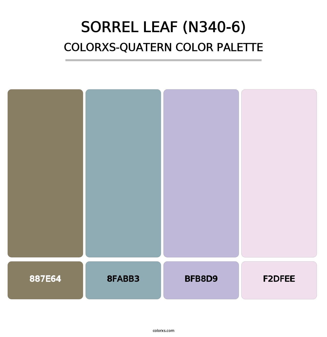 Sorrel Leaf (N340-6) - Colorxs Quatern Palette