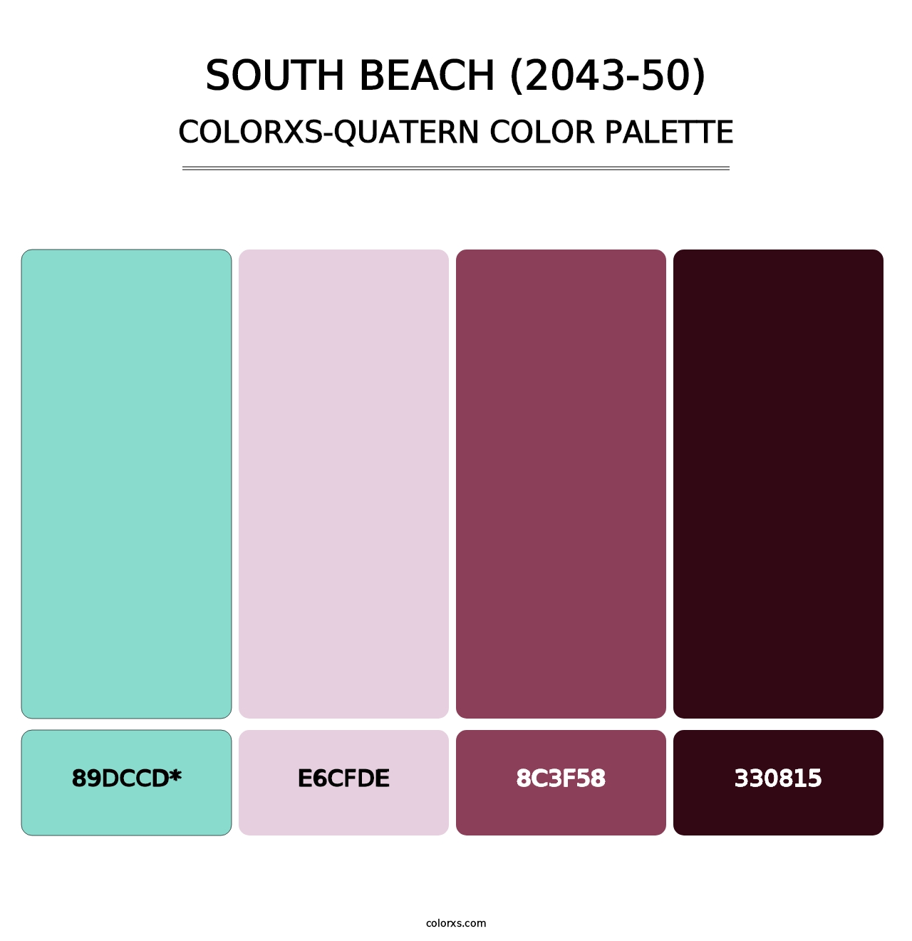 South Beach (2043-50) - Colorxs Quatern Palette
