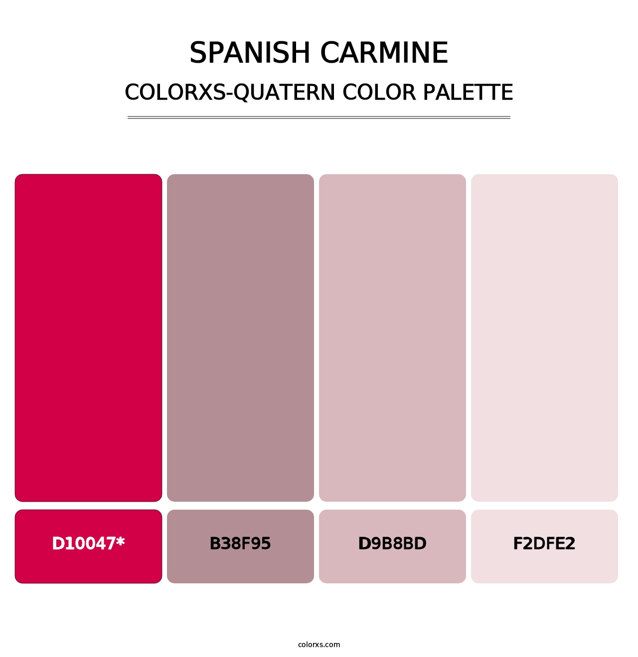 Spanish Carmine - Colorxs Quatern Palette