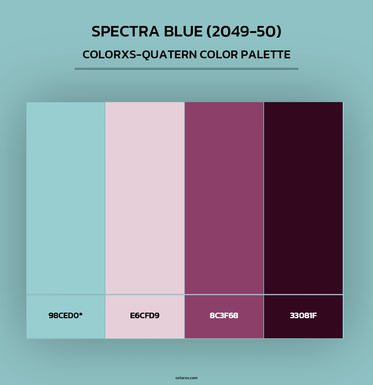 Spectra Blue (2049-50) - Colorxs Quad Palette