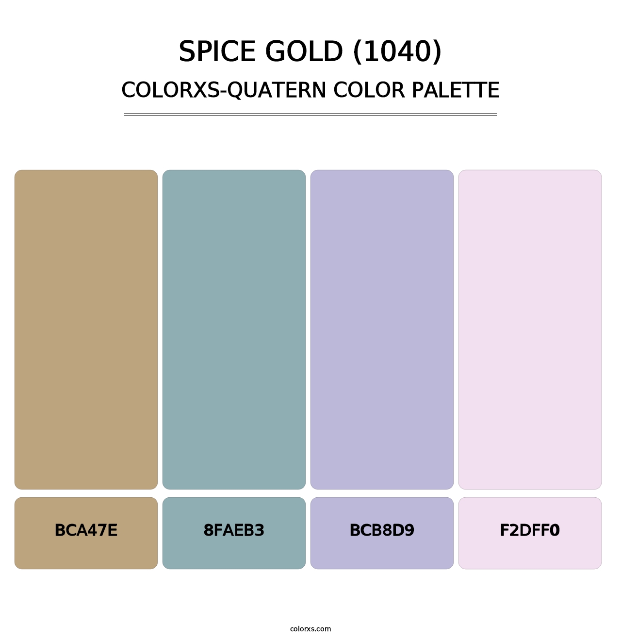 Spice Gold (1040) - Colorxs Quatern Palette