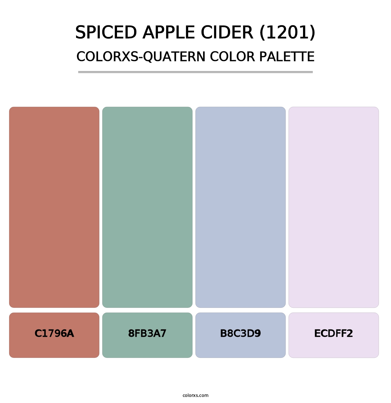 Spiced Apple Cider (1201) - Colorxs Quatern Palette