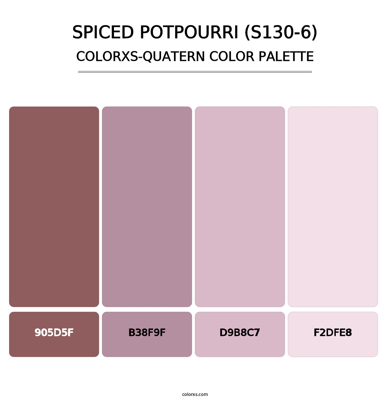Spiced Potpourri (S130-6) - Colorxs Quatern Palette