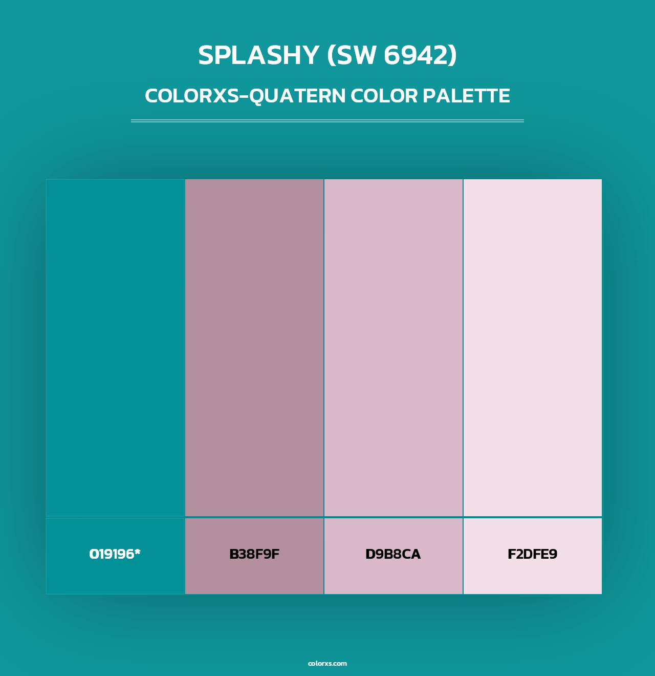 Splashy (SW 6942) - Colorxs Quad Palette