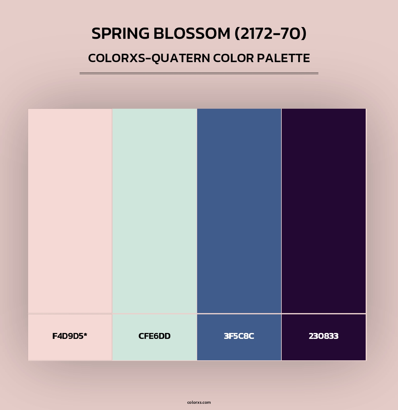 Spring Blossom (2172-70) - Colorxs Quad Palette