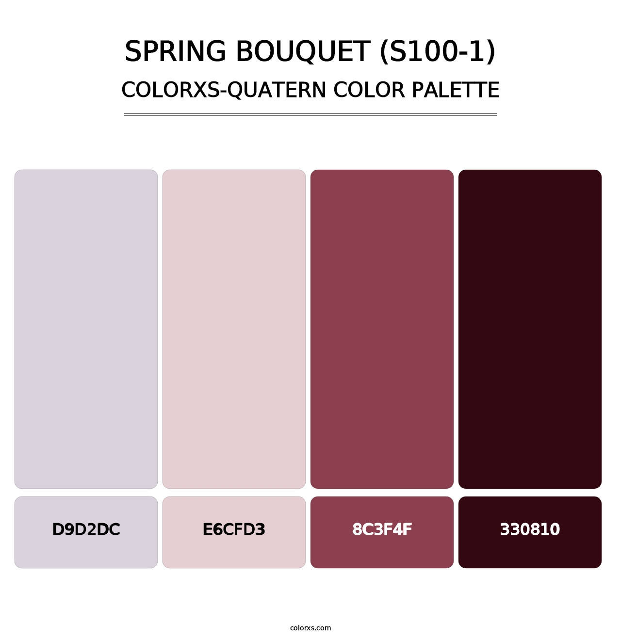 Spring Bouquet (S100-1) - Colorxs Quatern Palette