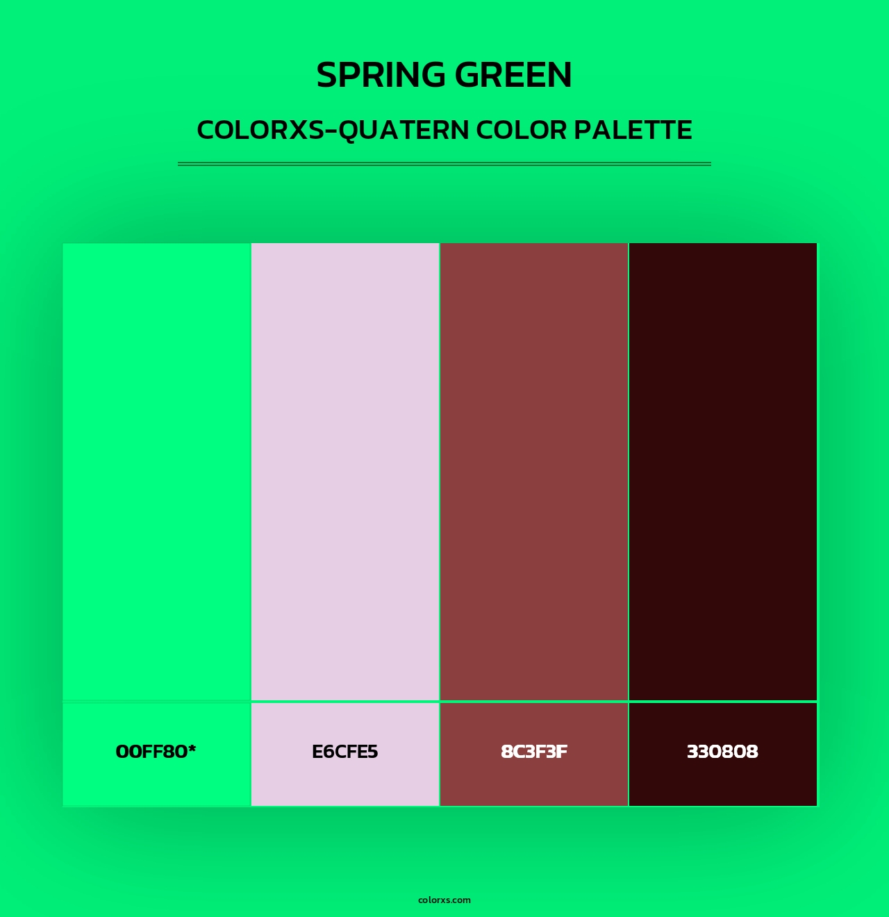 Spring Green - Colorxs Quad Palette