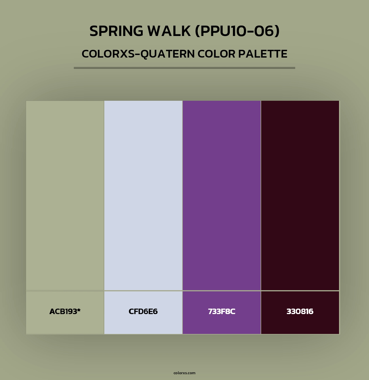 Spring Walk (PPU10-06) - Colorxs Quad Palette