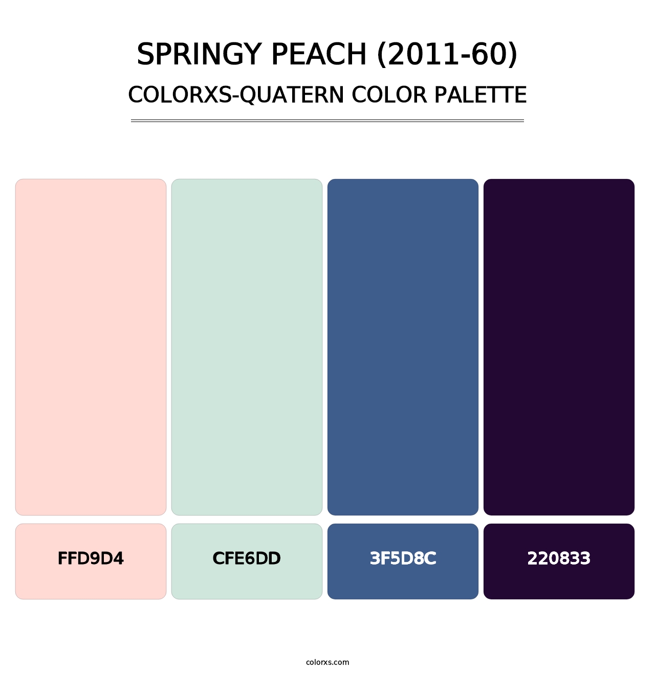 Springy Peach (2011-60) - Colorxs Quatern Palette