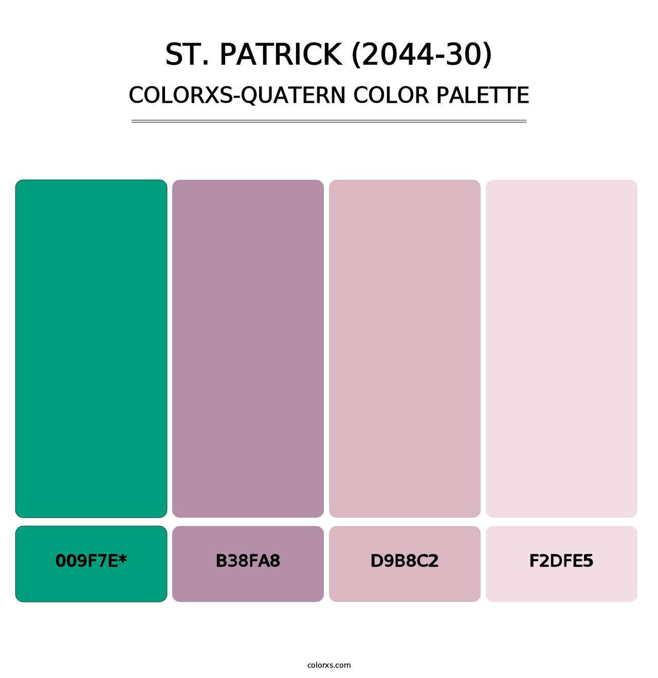 St. Patrick (2044-30) - Colorxs Quatern Palette