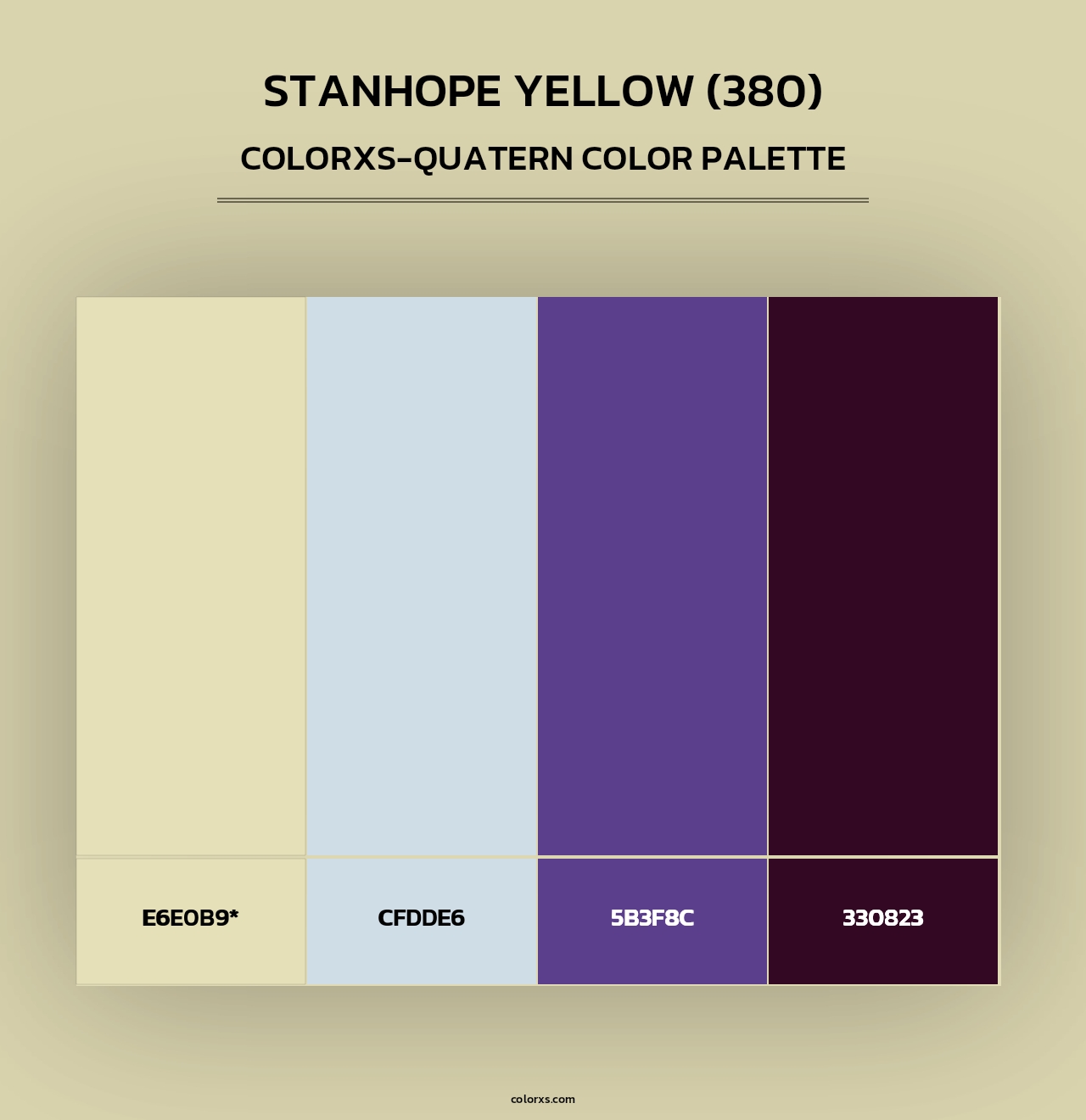 Stanhope Yellow (380) - Colorxs Quad Palette