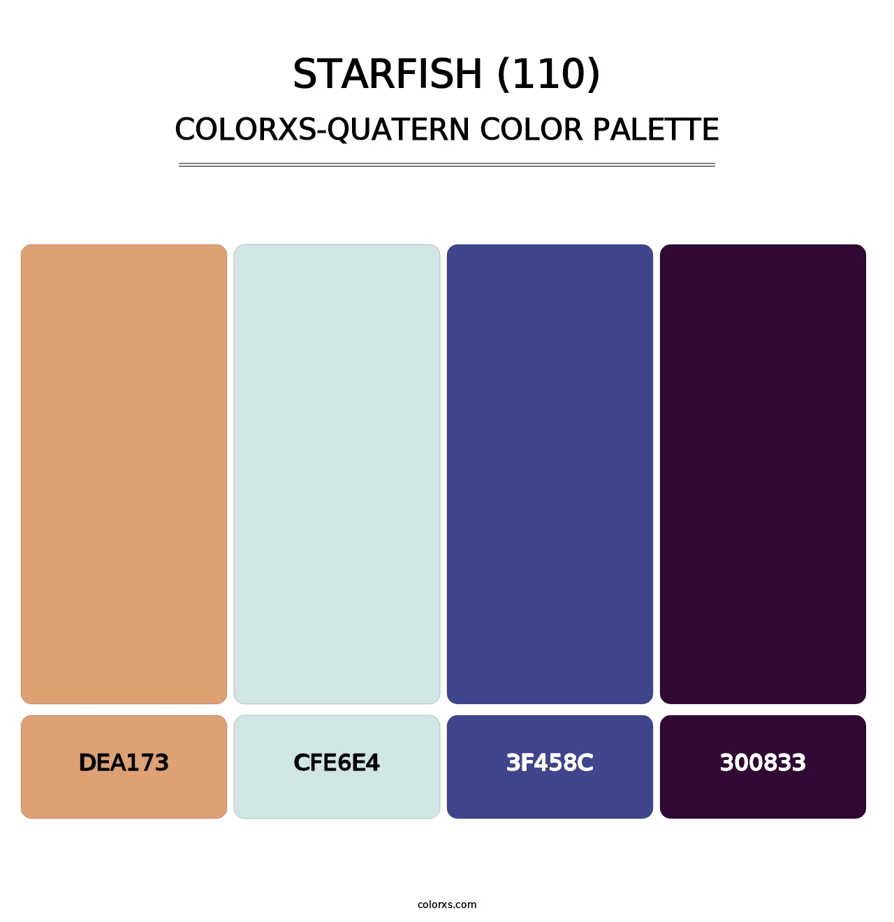 Starfish (110) - Colorxs Quatern Palette