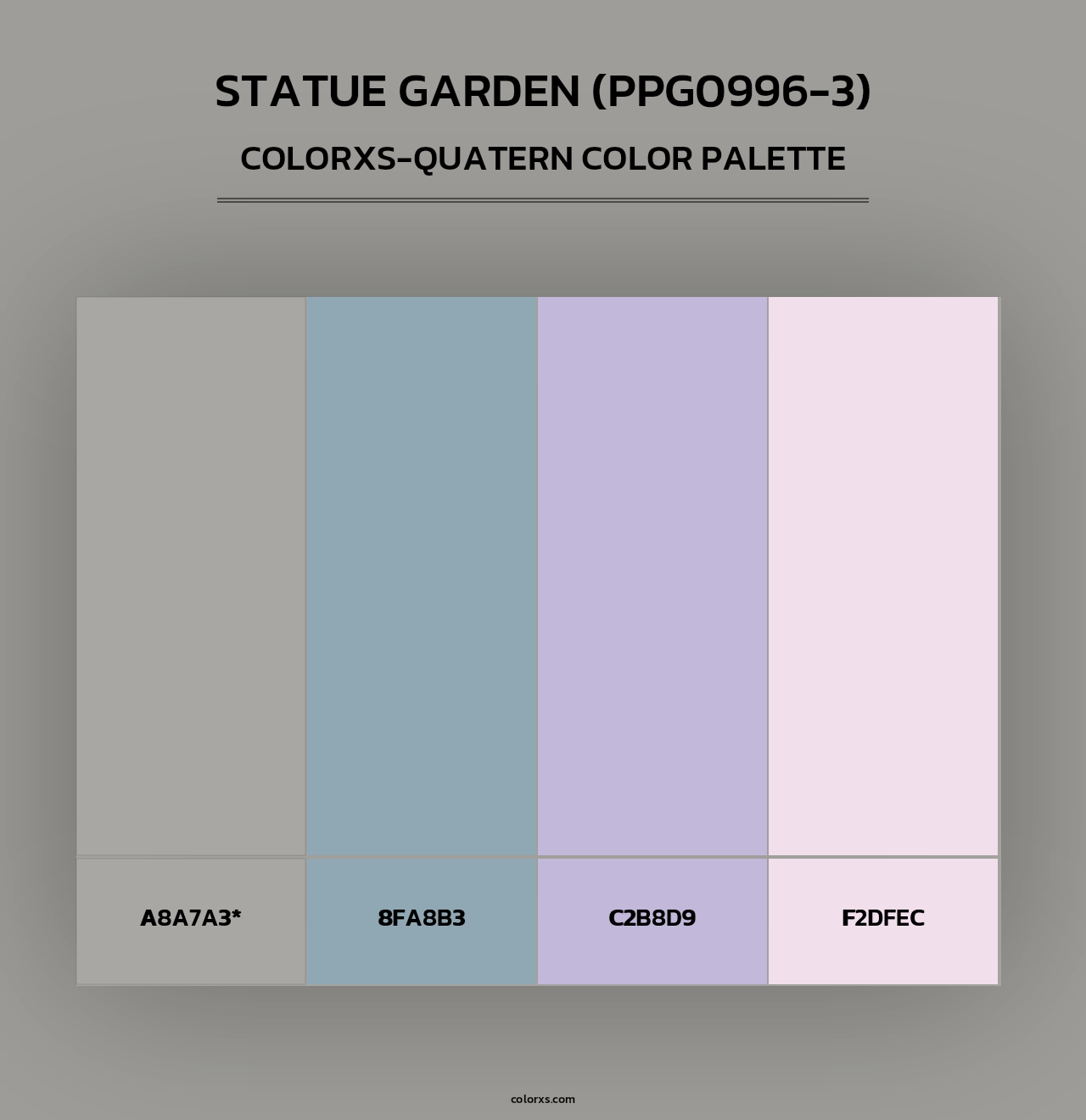 Statue Garden (PPG0996-3) - Colorxs Quad Palette