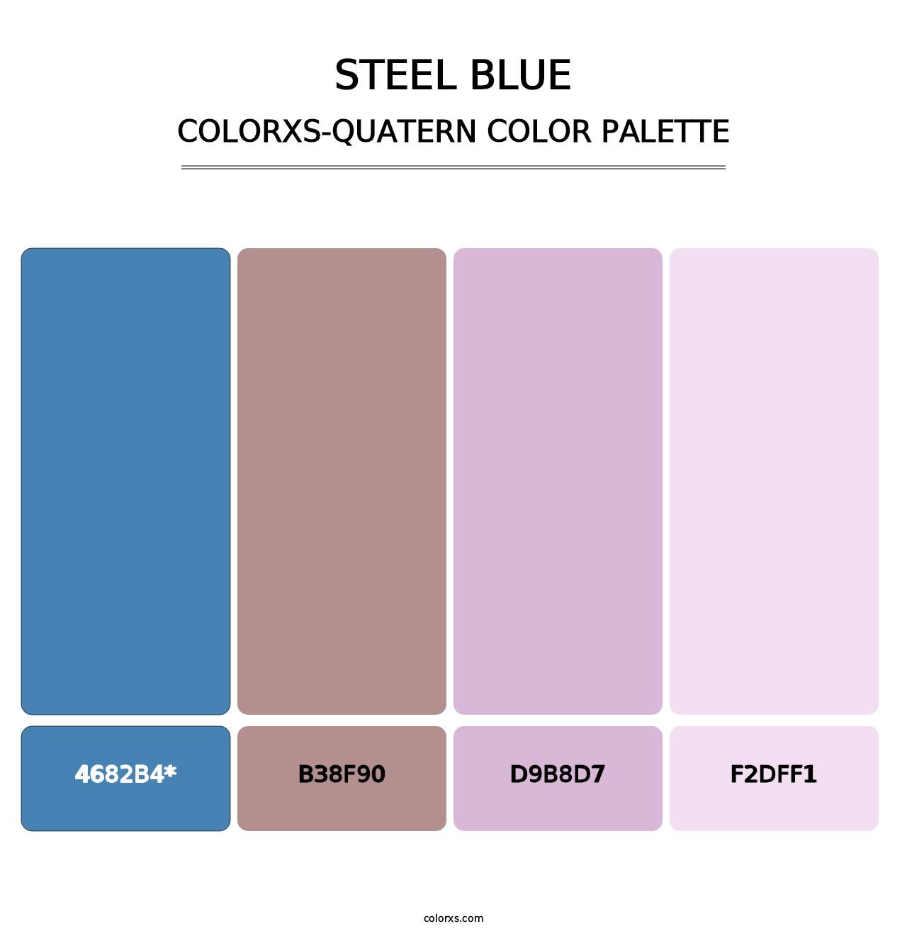 Steel Blue - Colorxs Quatern Palette